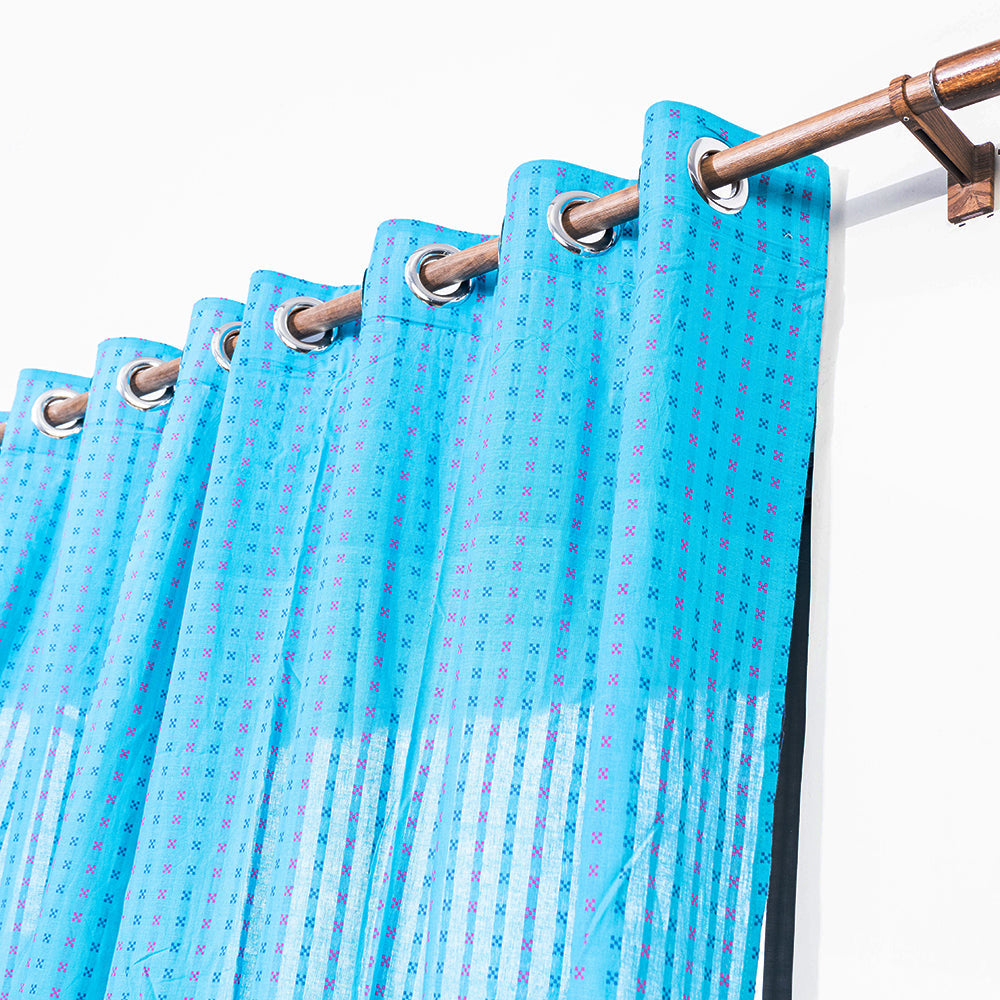 Jacquard Weave Cotton Window Curtain (5 x 3.5 Feet)