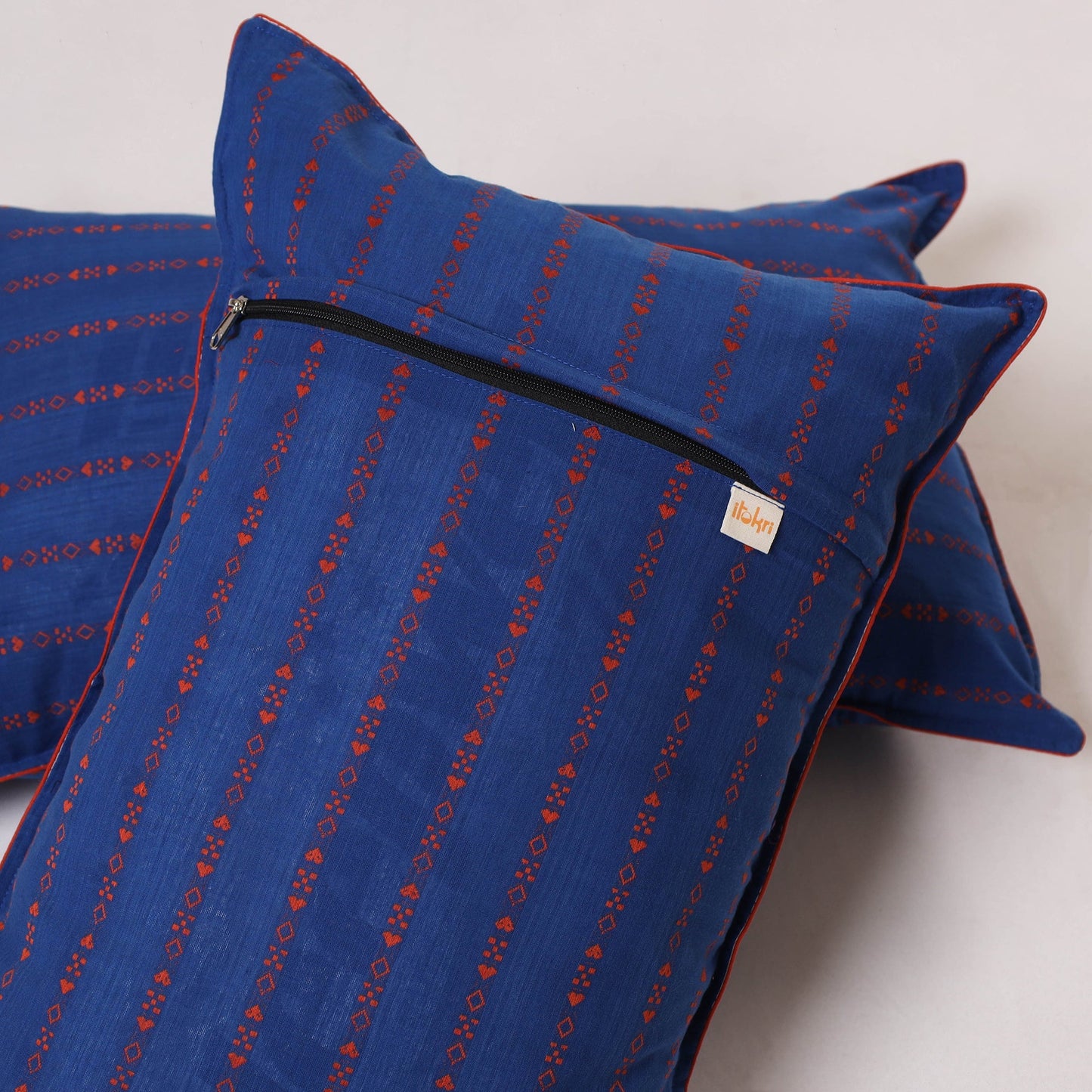Jacquard weave pillow cover (set of 2) 06 - handcrafted