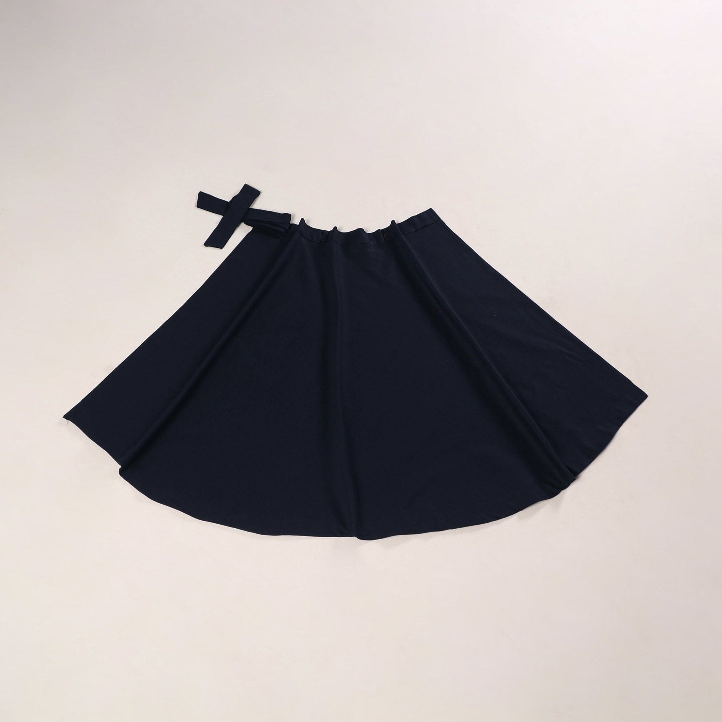 Blue - jhiri handloom plain cotton wrap around skirt 19