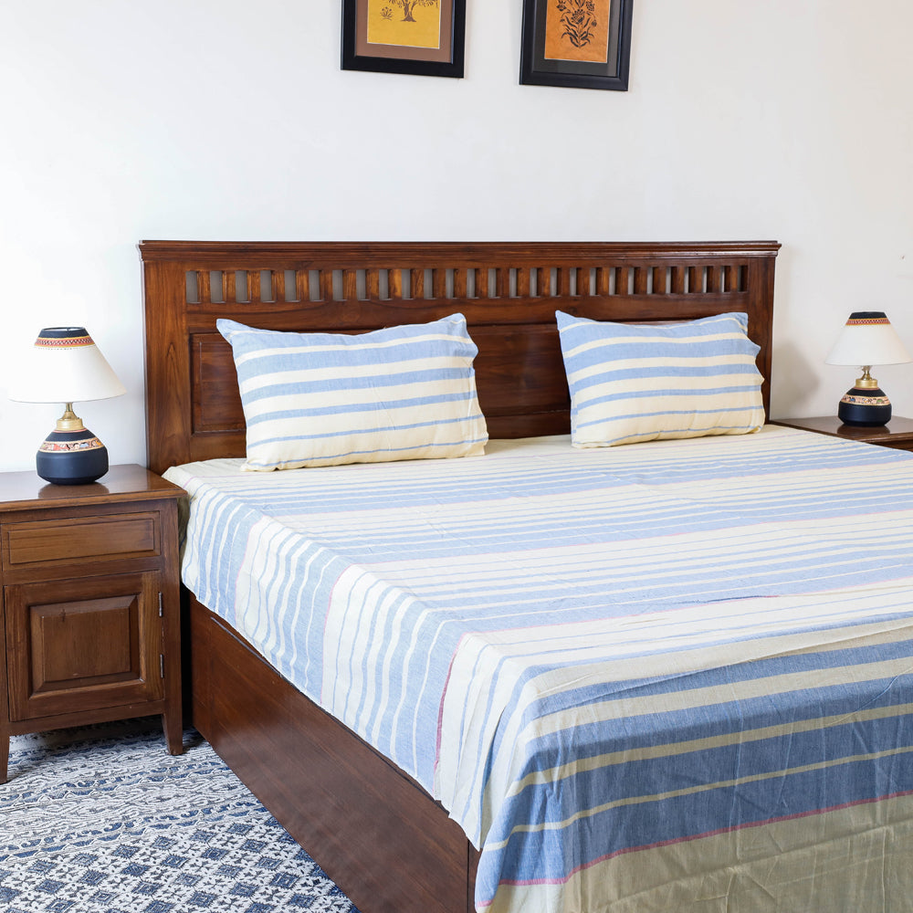 Jhiri Pure Handloom Cotton Double Bedcover