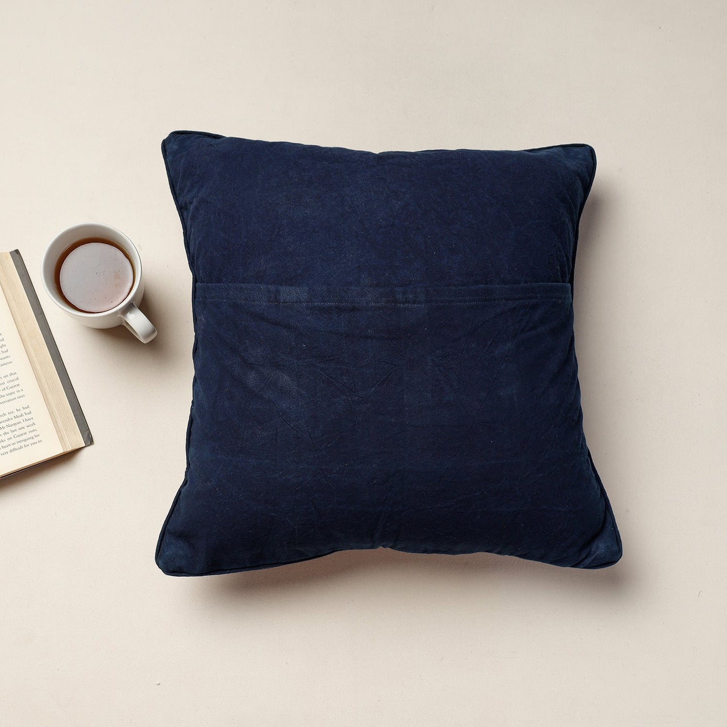 Kala Raksha Pakko Hand Embroidery Cotton Cushion Cover