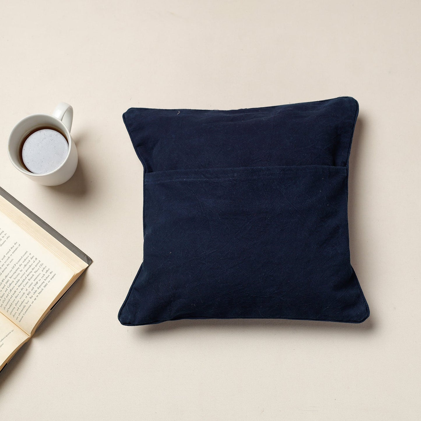Kala Raksha Rabari Hand Embroidery Cotton Cushion Cover