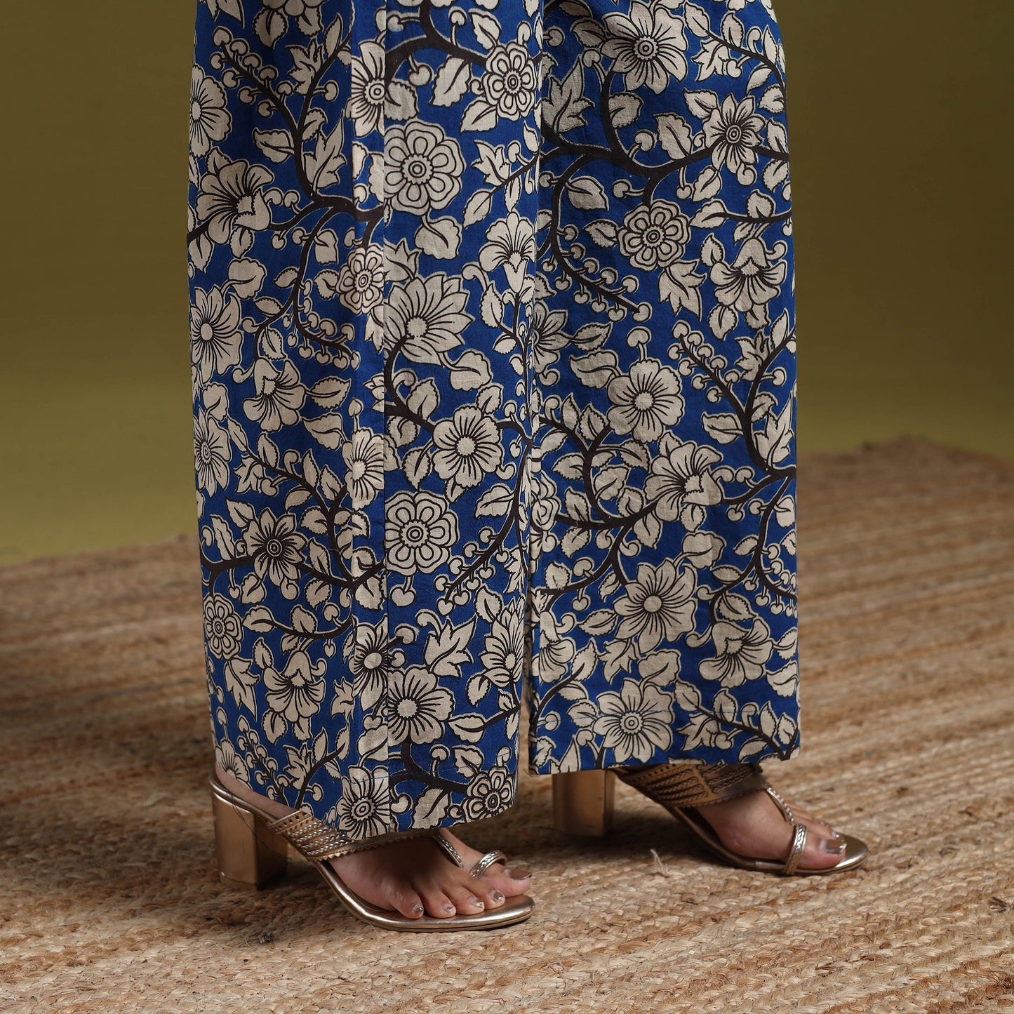 Kalamkari printed cotton 2pc kurta set for women 07