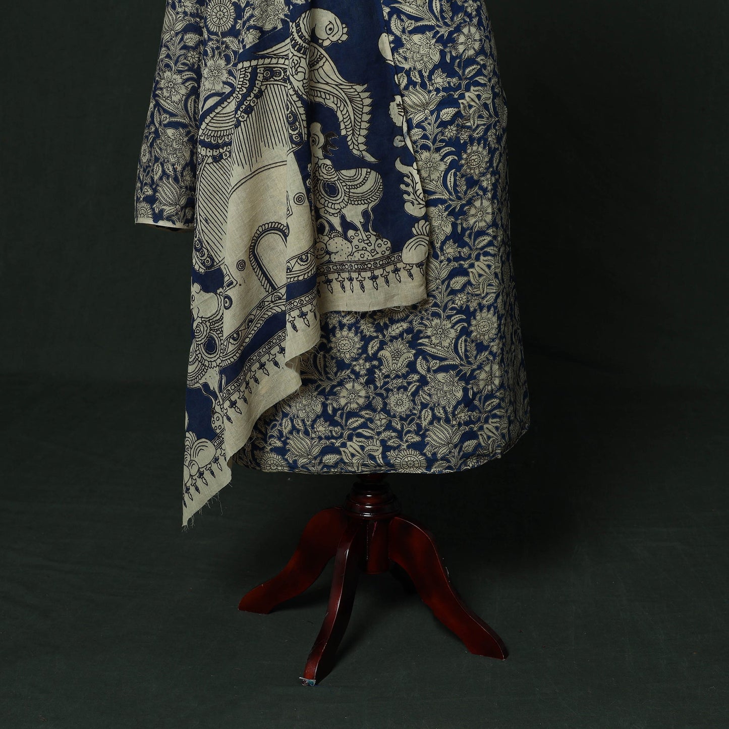 Kalamkari printed cotton 2pc unstitched dress material 10