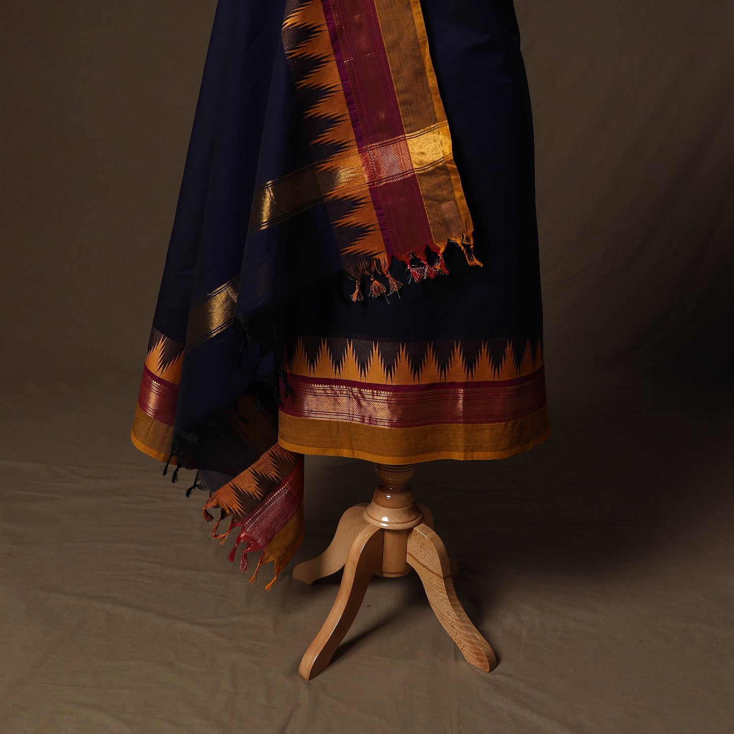 Kandangi chettinad cotton 2pc unstitched dress material 48