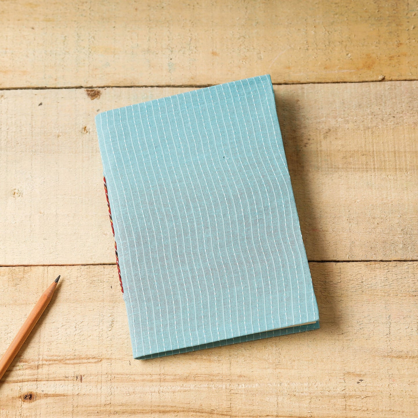 Buy Kantha Stitch Fabric Cover Handmade Paper Notebook (7 x 5 in) Online at iTokri.com