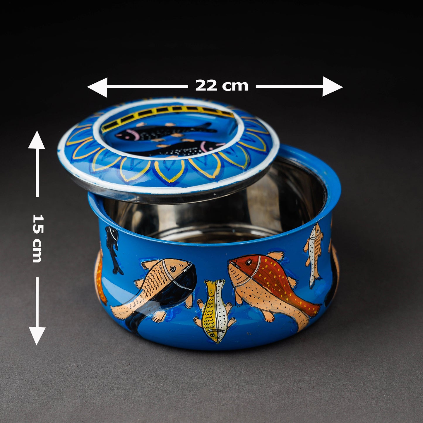 Kavad Handpainted Stainless Steel Casserole