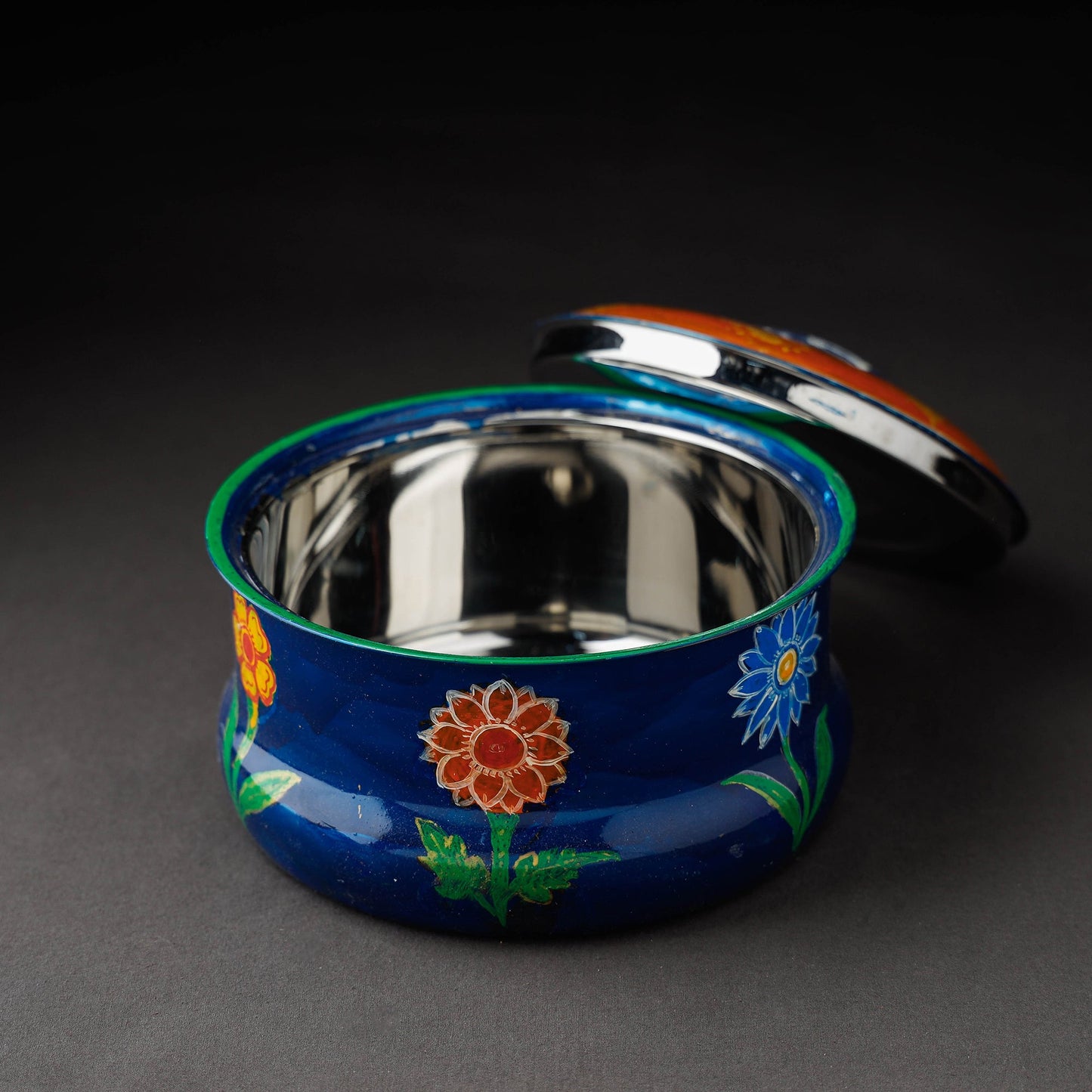 Kavad Handpainted Stainless Steel Casserole