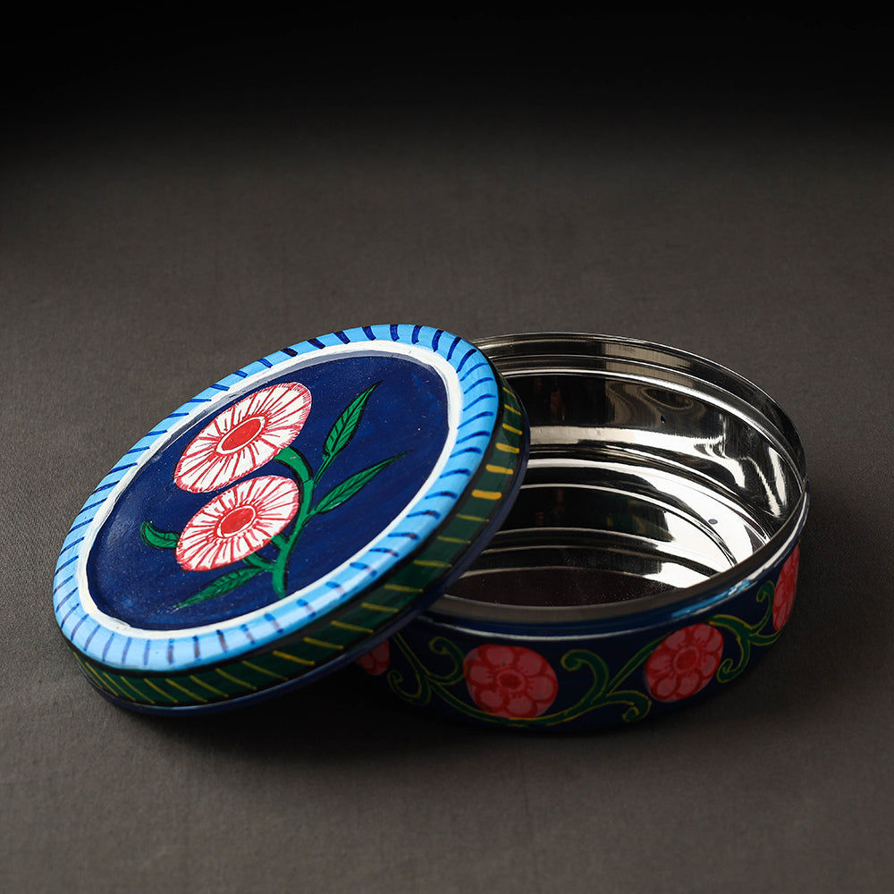 Kavad Handpainted Stainless Steel Chapati Box
