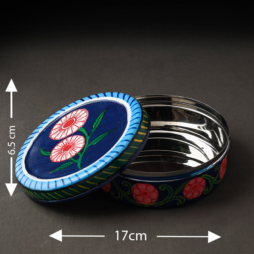 Kavad Handpainted Stainless Steel Chapati Box