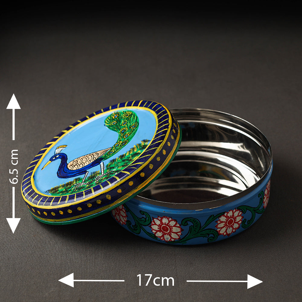 Kavad Handpainted Stainless Steel Chapati Box
