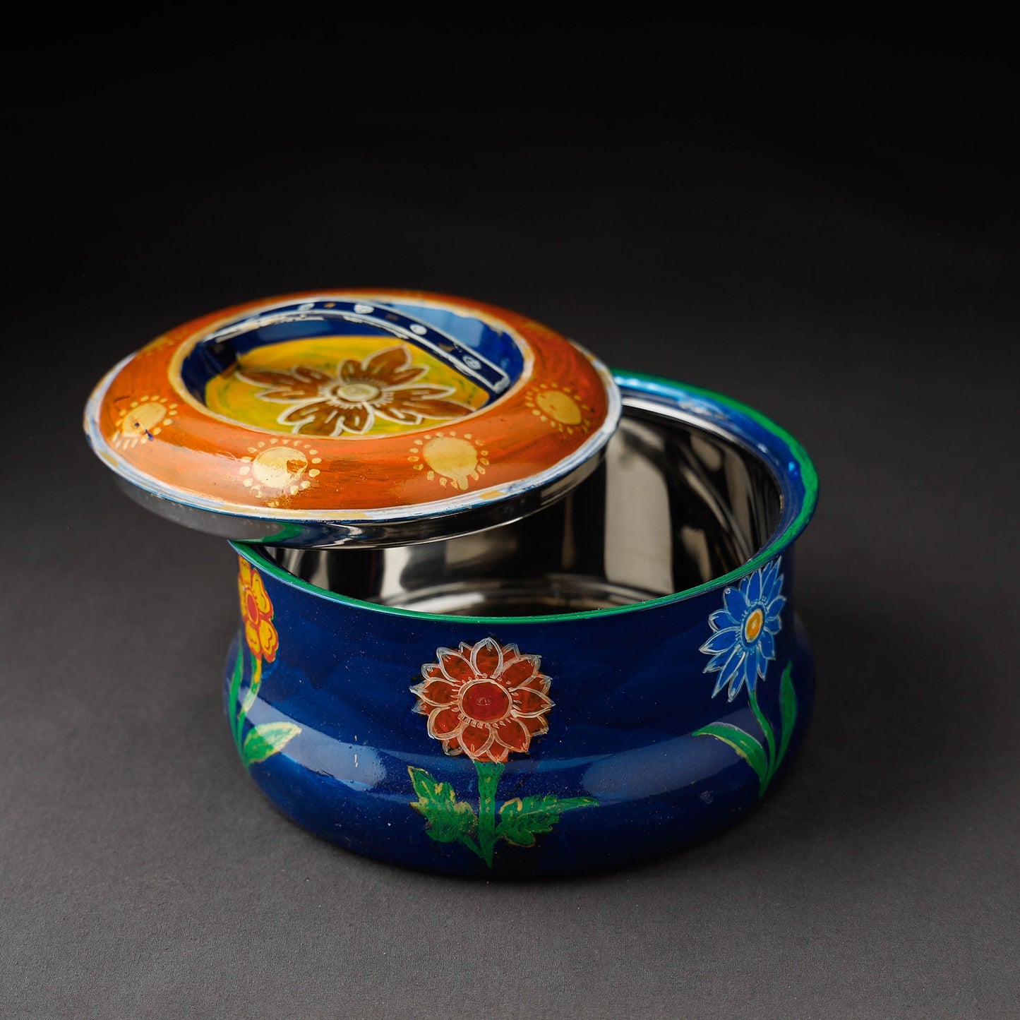 Kavad Handpainted Stainless Steel Casserole