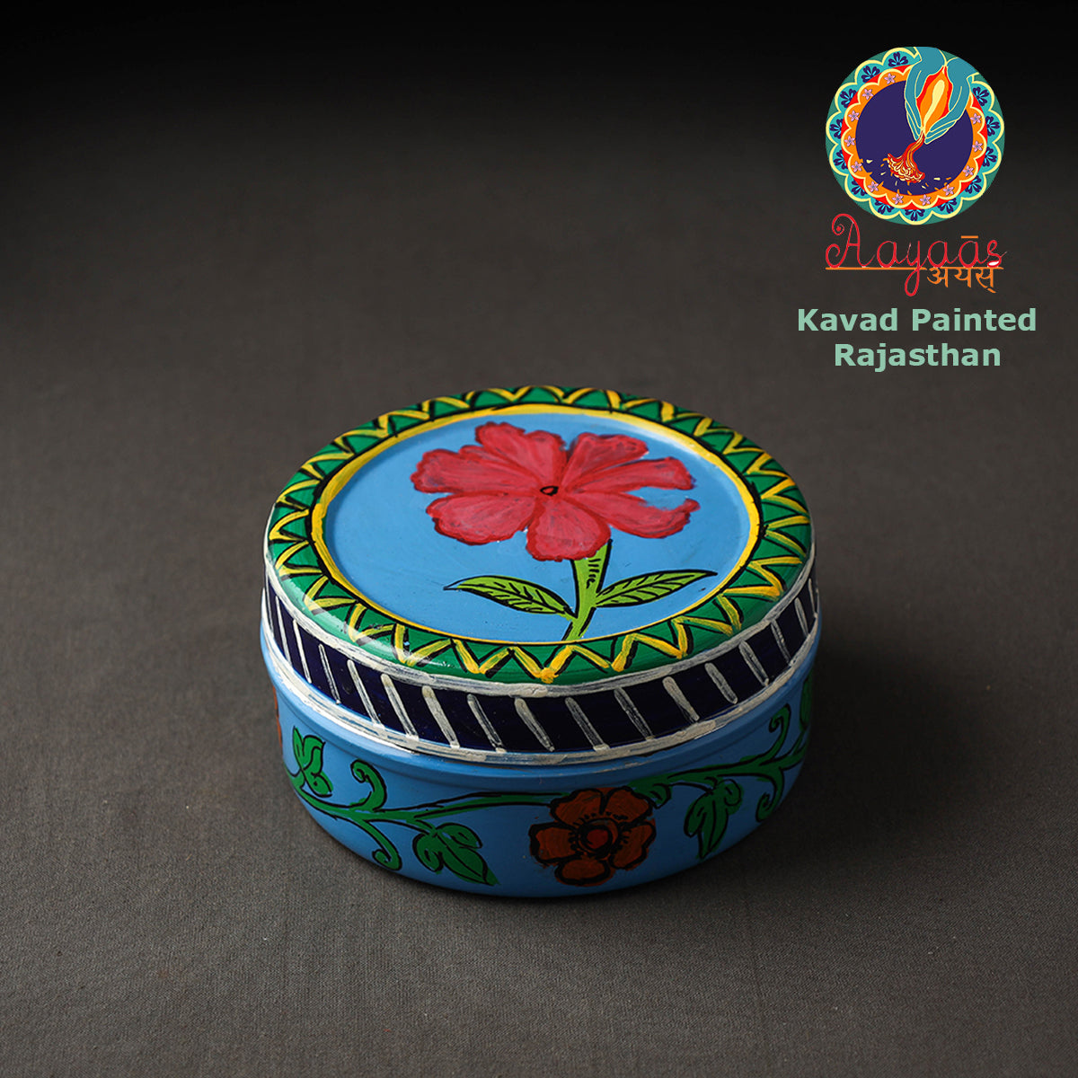 Kavad Handpainted Stainless Steel Multi Utility Container