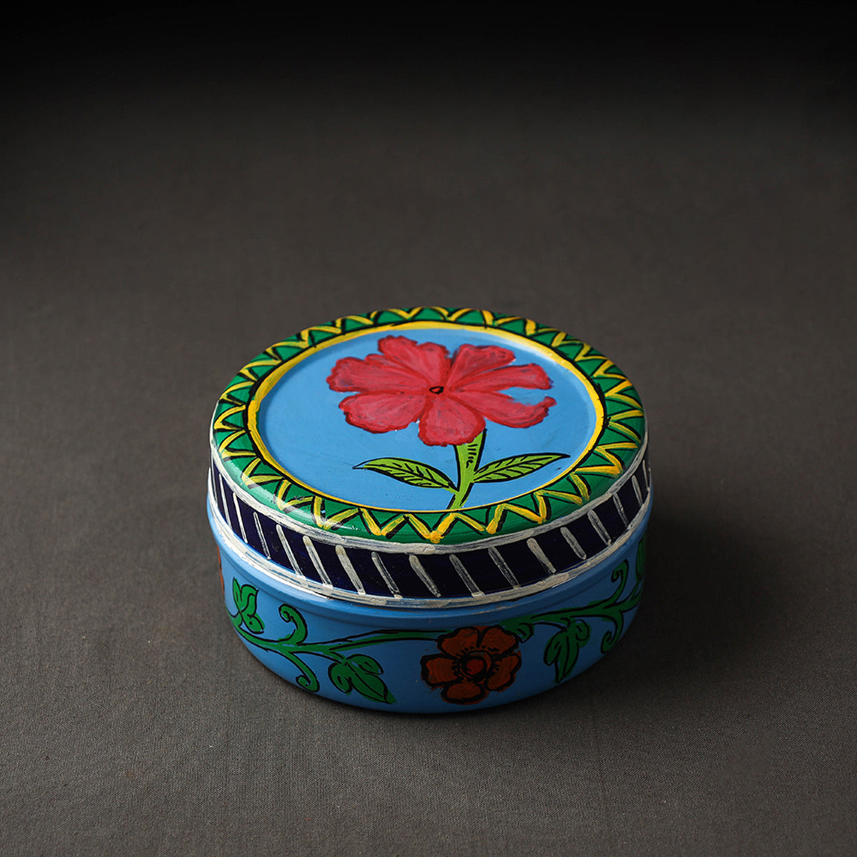 Kavad Handpainted Stainless Steel Multi Utility Container
