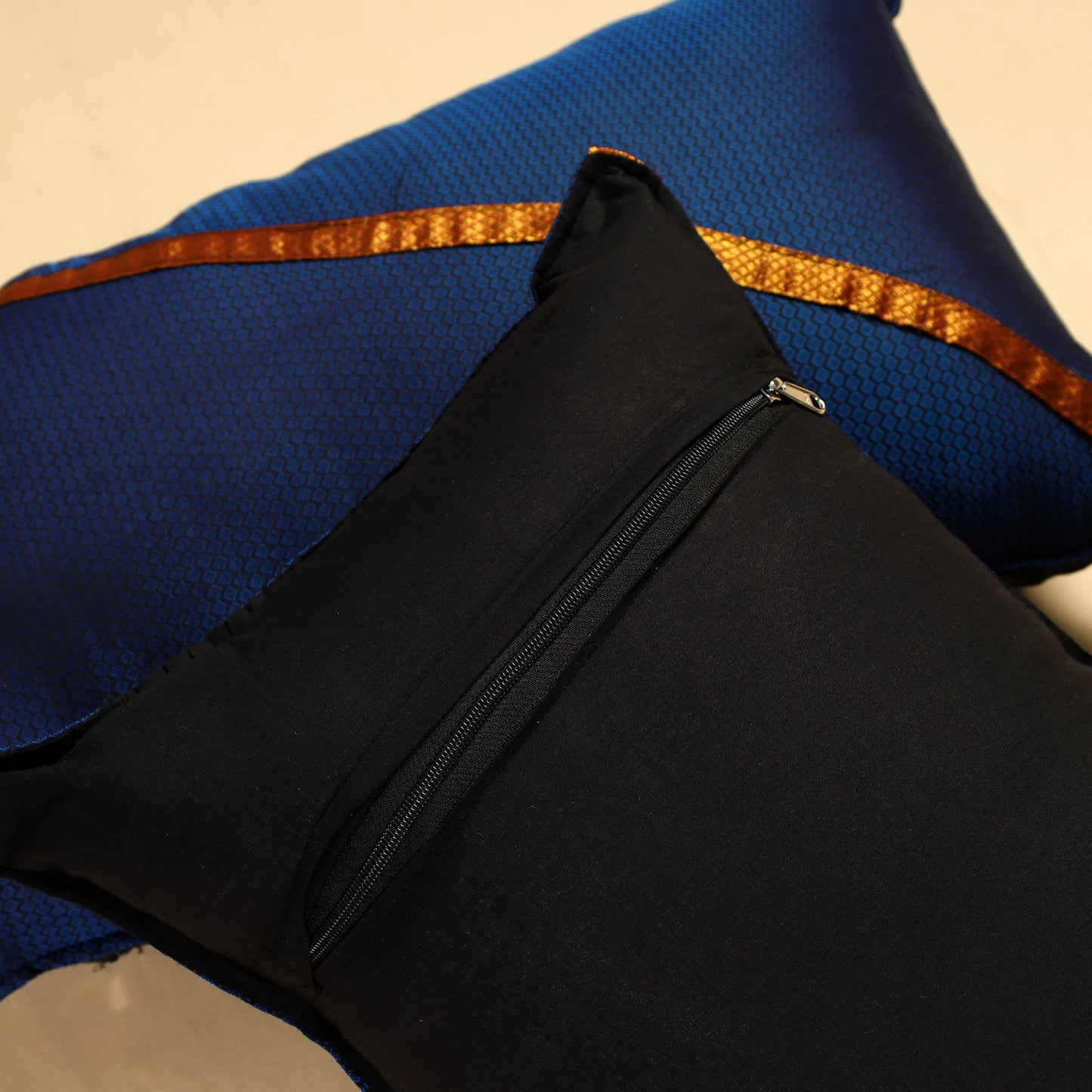 Blue - Khun Weave Cotton Pillow Covers (Set of 2)