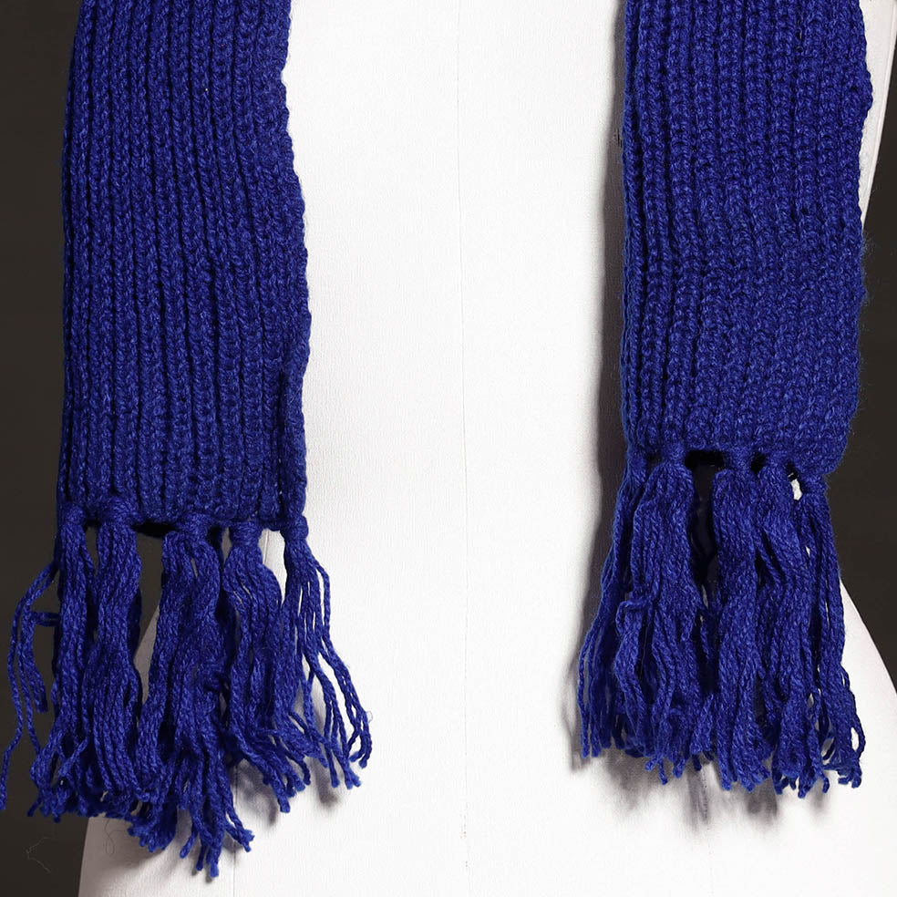 Kumaun Hand Knitted Woolen Muffler (90 in)