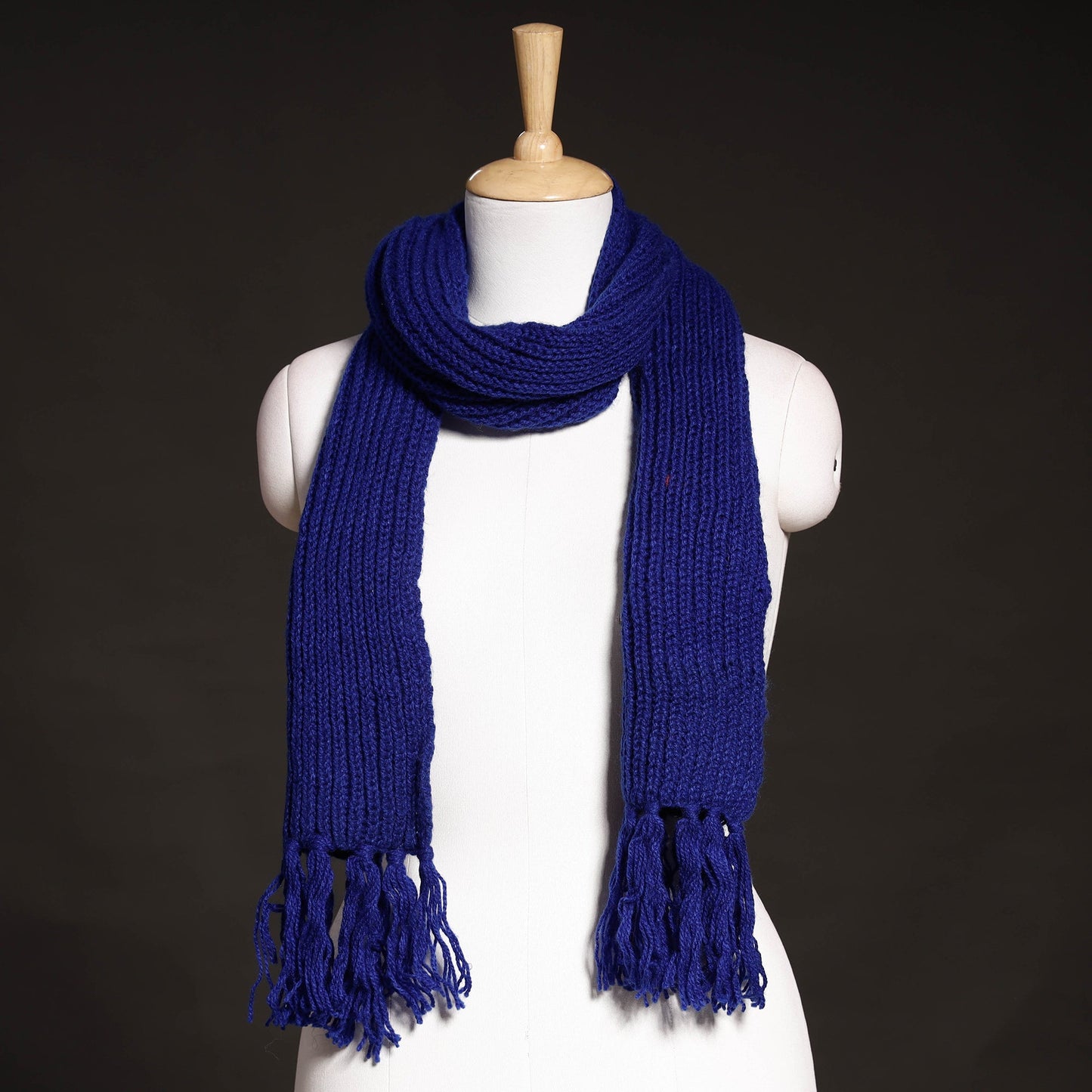 Kumaun Hand Knitted Woolen Muffler (90 in)
