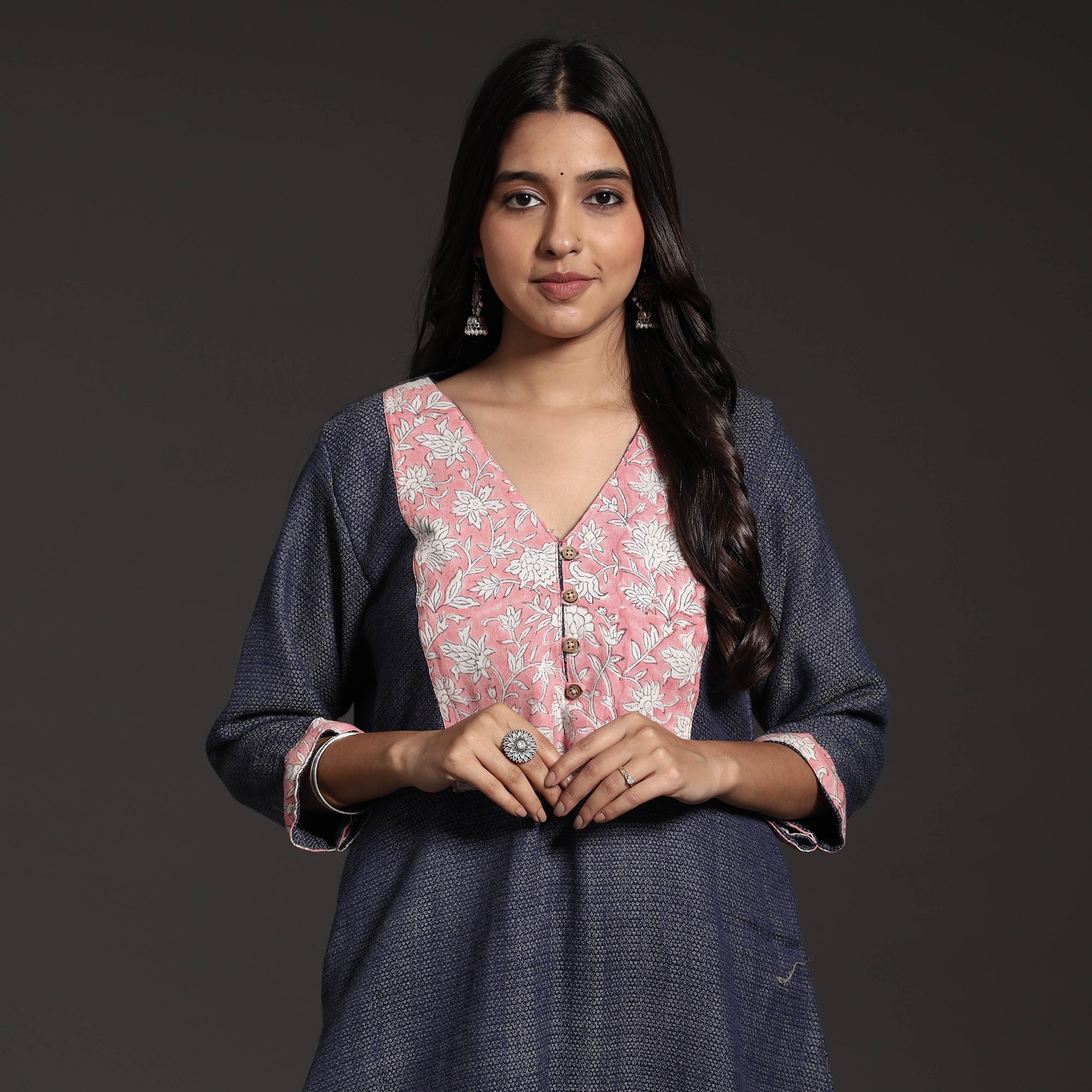 Green - Kumaun Handwoven Straight Merino Woolen Kurta