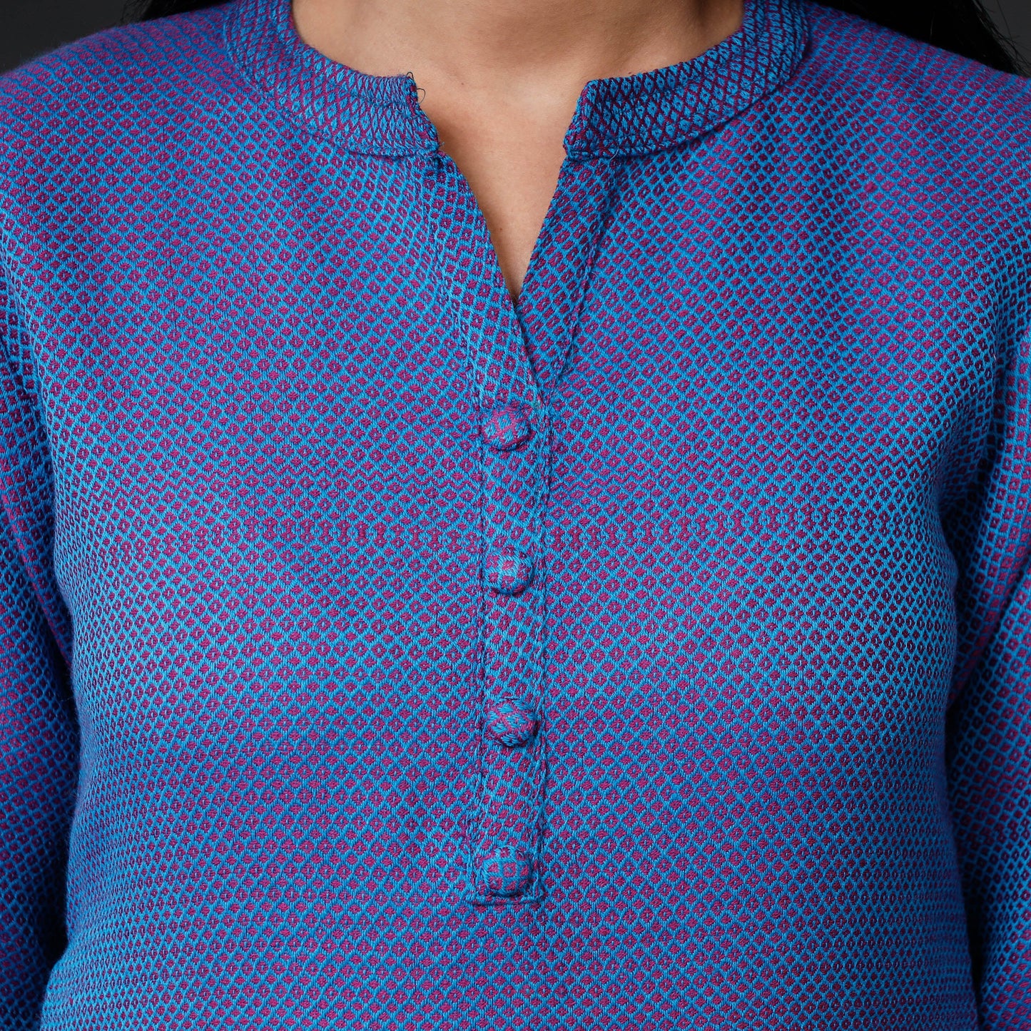 Kumaun Handwoven Straight Merino Woolen Kurta for Women