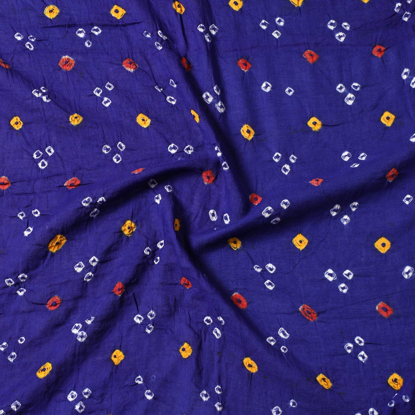 Kutch Bandhani Tie-Dye Mul Cotton Precut Fabric 16