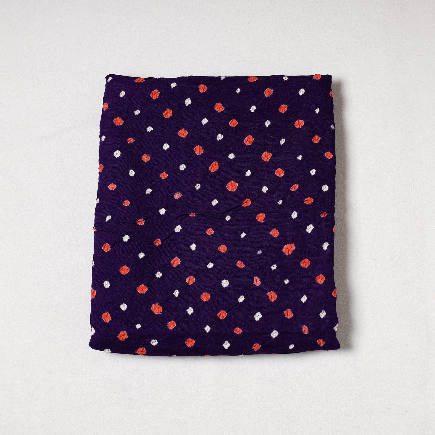 Kutch Bandhani Tie-Dye Mul Cotton Precut Fabric