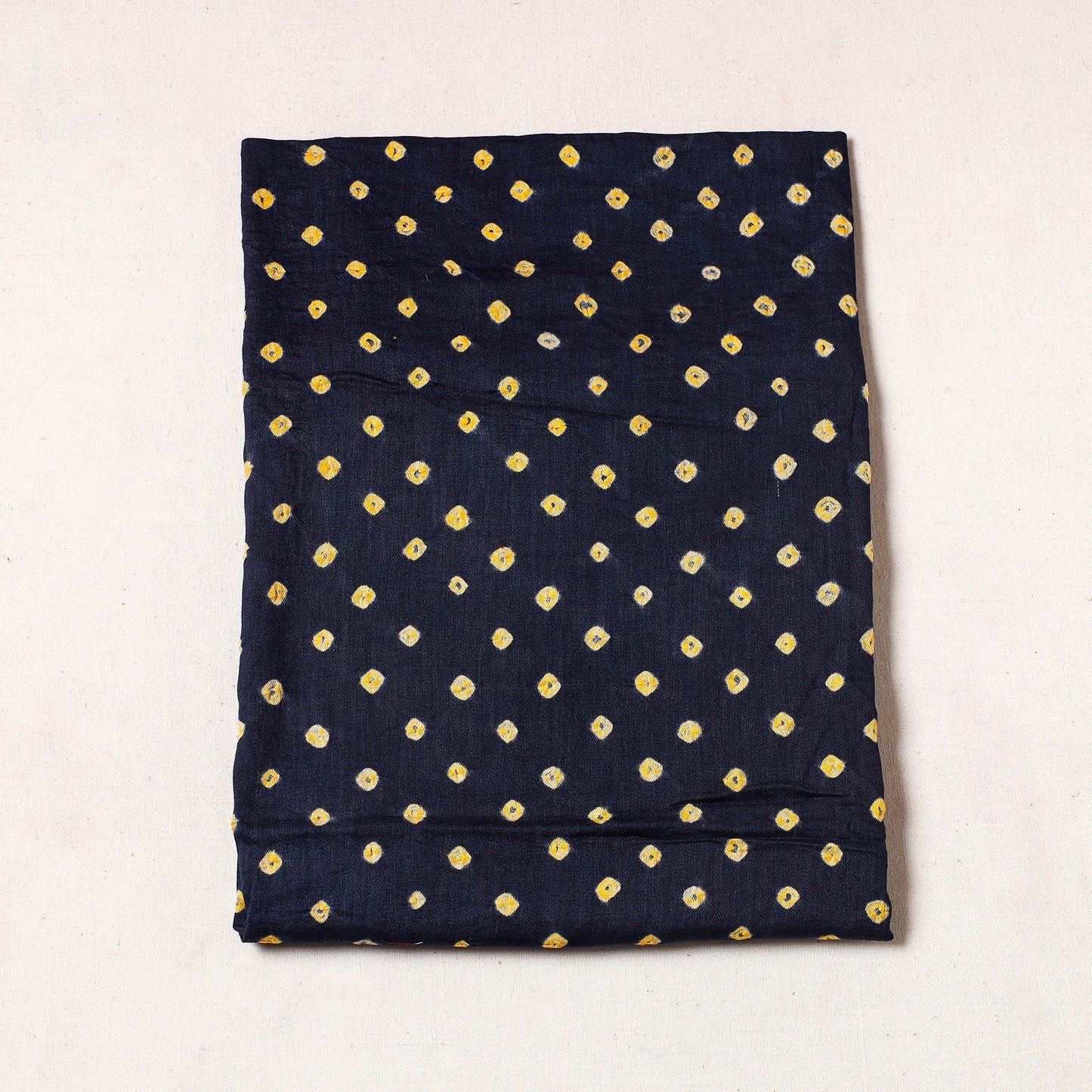 Kutch Bandhani Tie-Dye Satin Cotton Precut Fabric