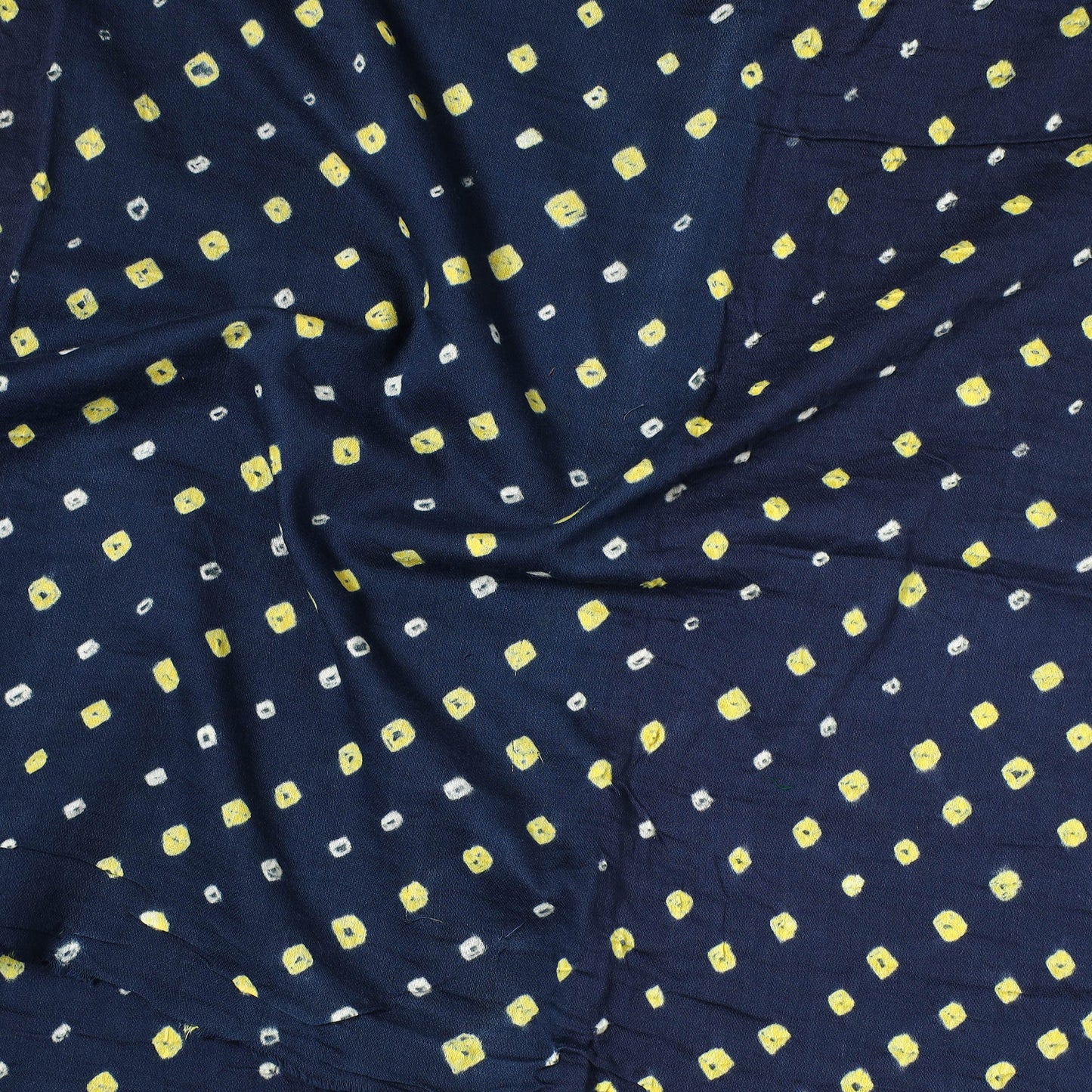 Kutch Bandhani Tie-Dye Satin Cotton Precut Fabric 62