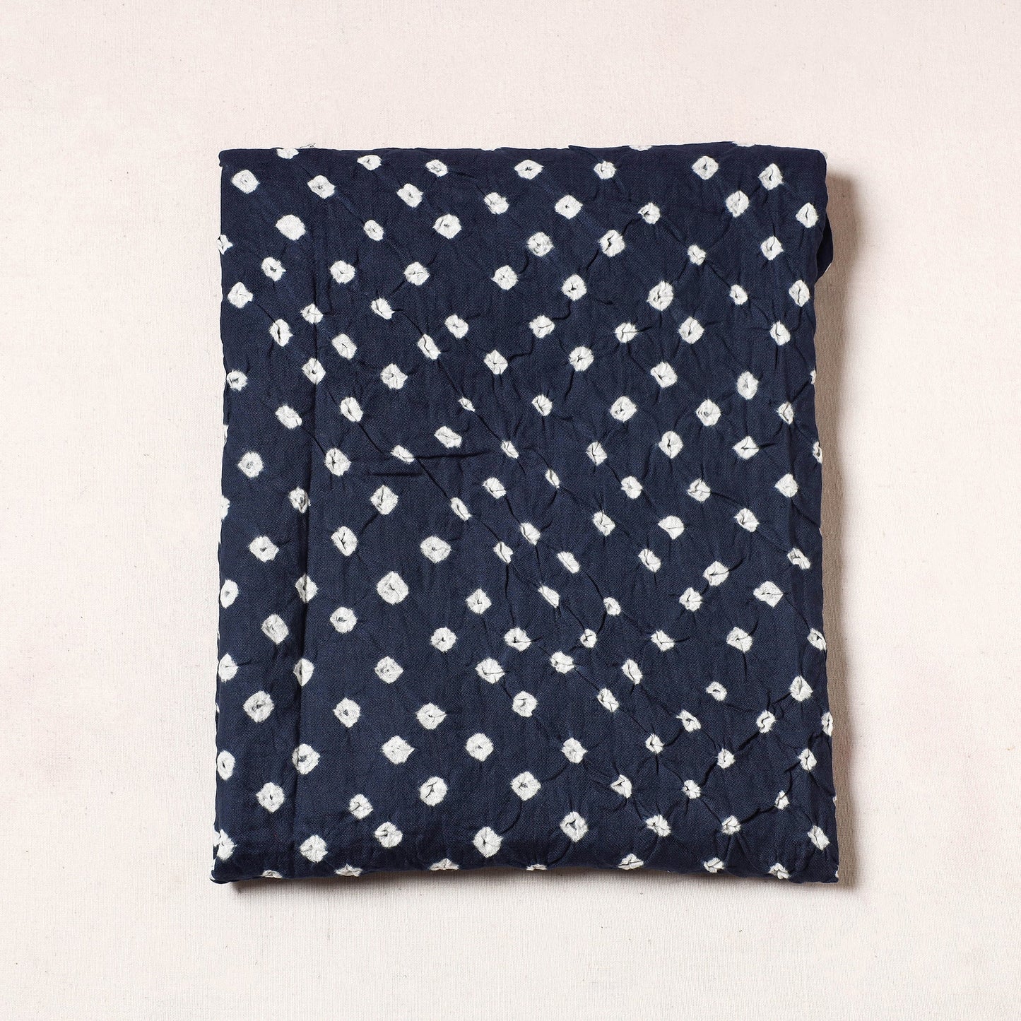 Kutch Bandhani Tie-Dye Satin Cotton Precut Fabric