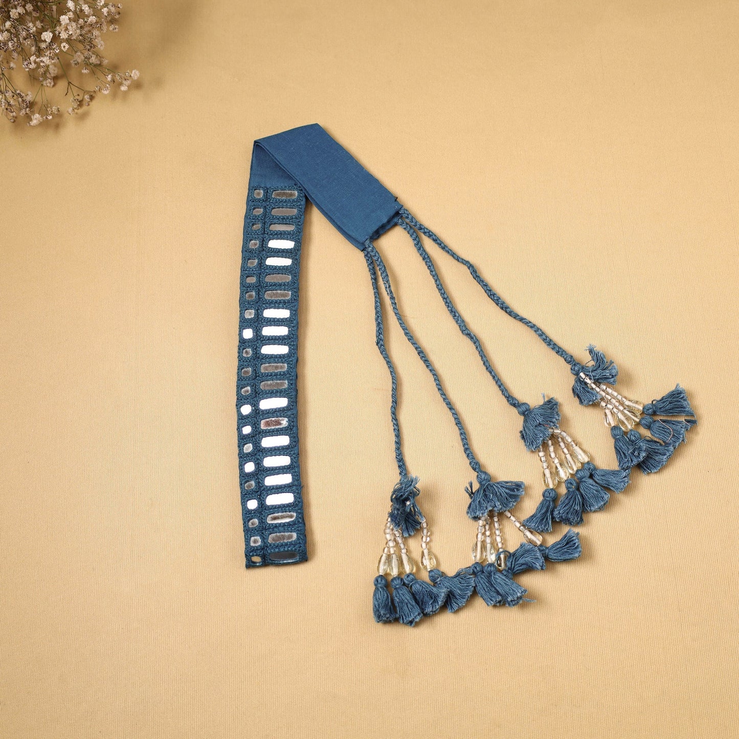 Kutch embroidery mirror work dori waist belt / kamarbandh