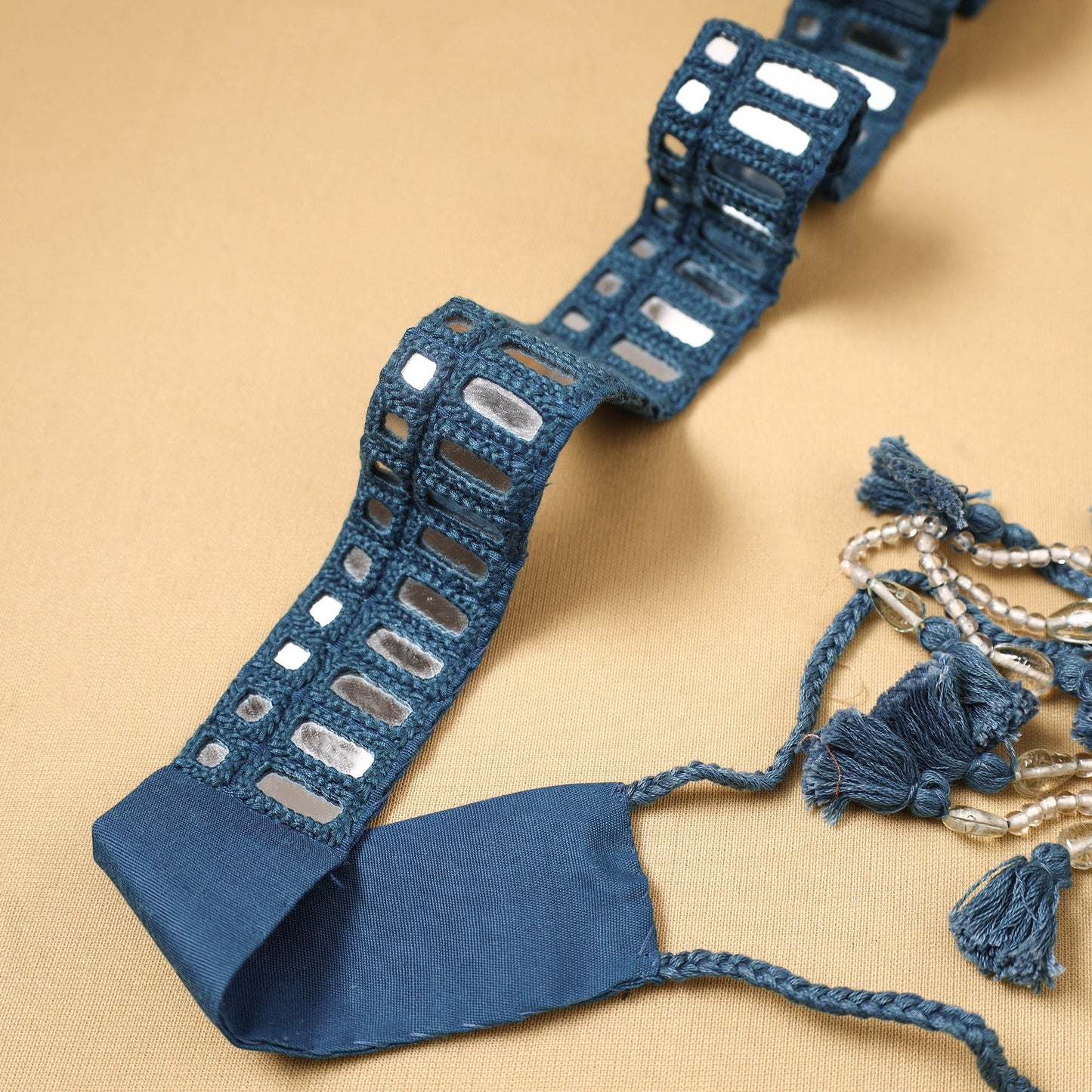 Kutch embroidery mirror work dori waist belt / kamarbandh