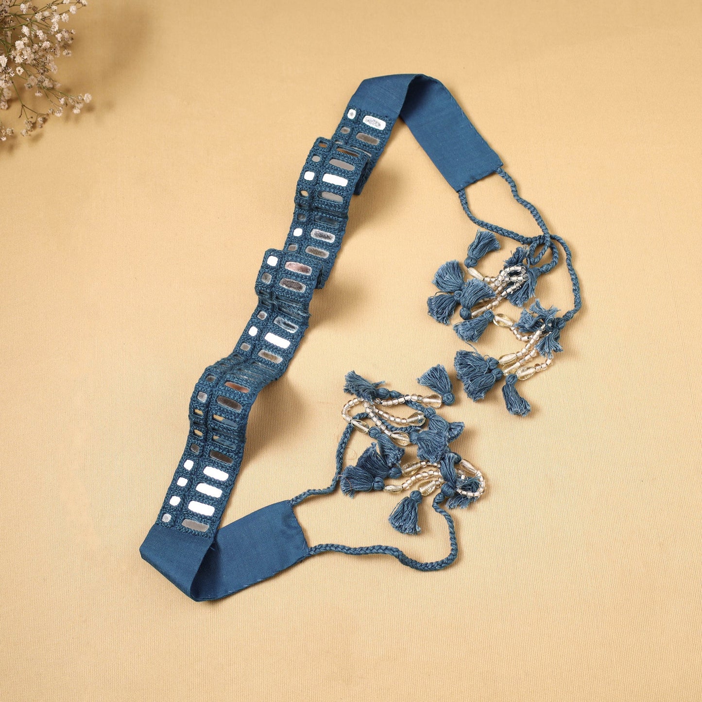 Kutch embroidery mirror work dori waist belt / kamarbandh