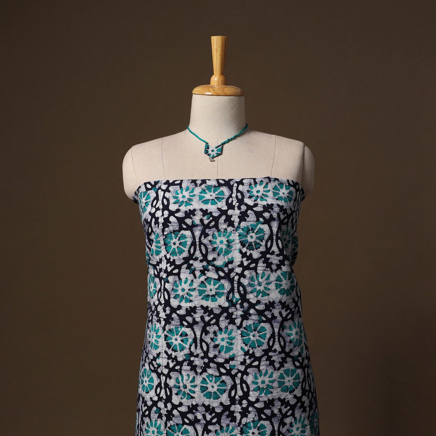 Kutch hand batik print cotton 2pc unstitched dress material