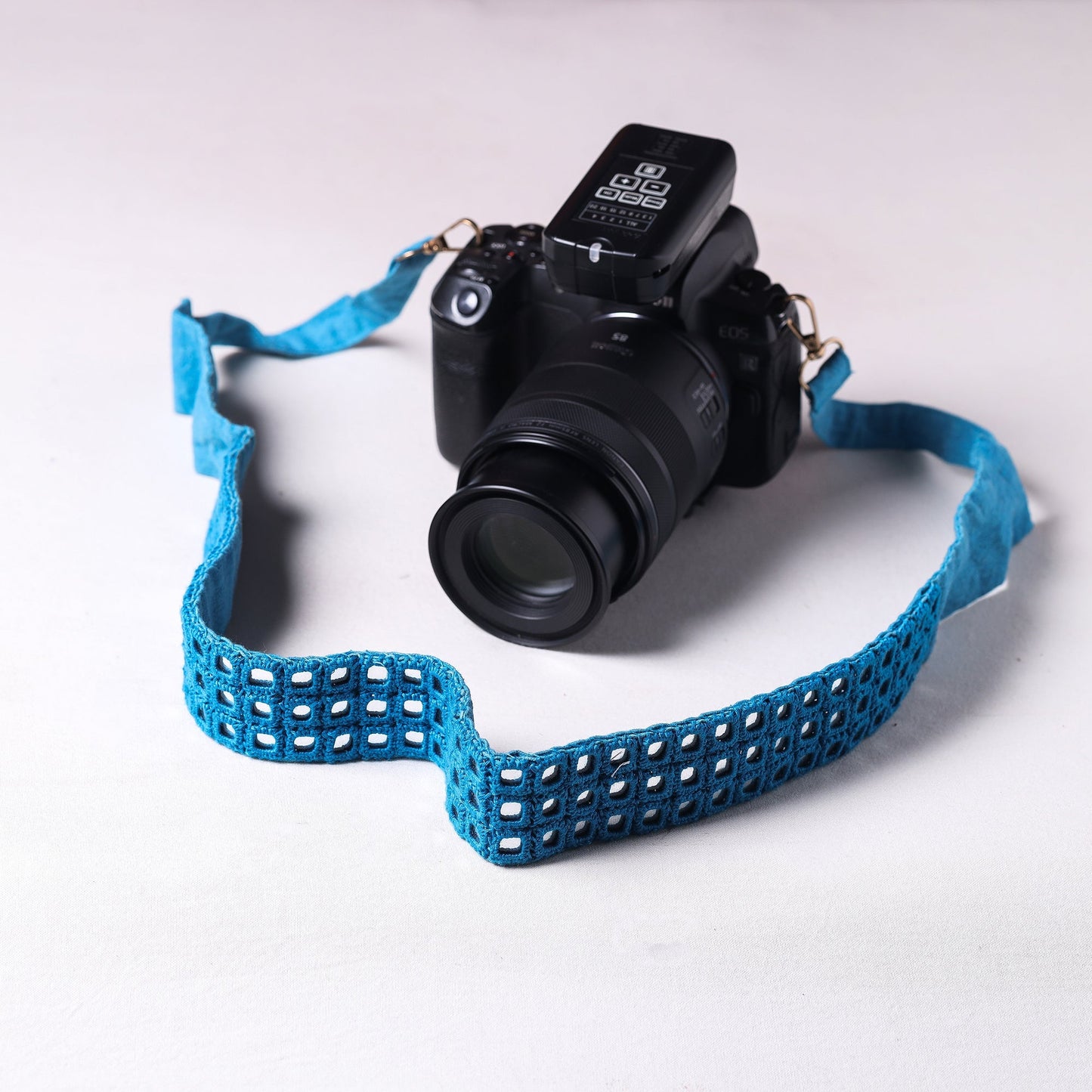 Mirror Work Kutchi Embroidery Fabric Camera Belt