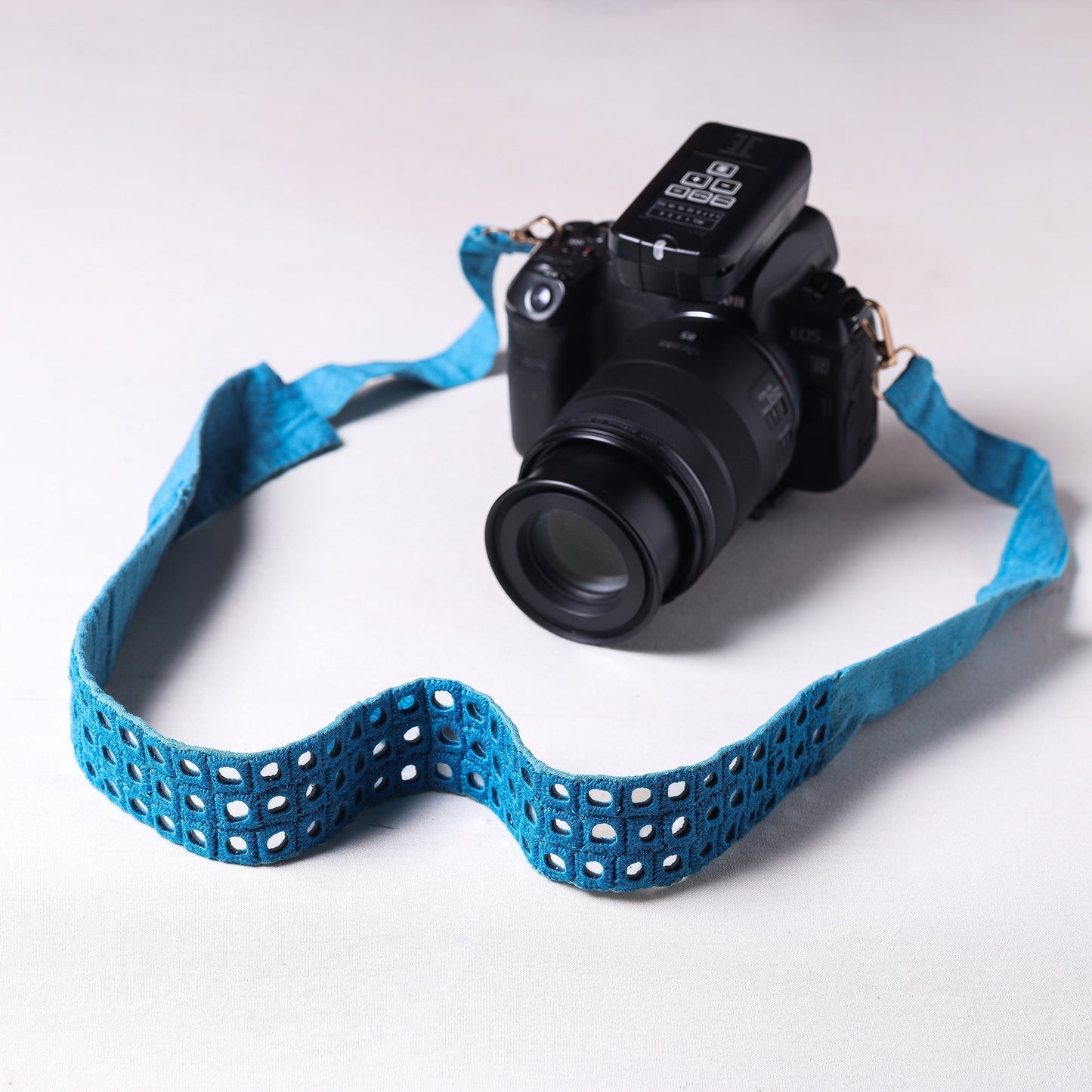 Mirror Work Kutch Embroidery Fabric Camera Belt