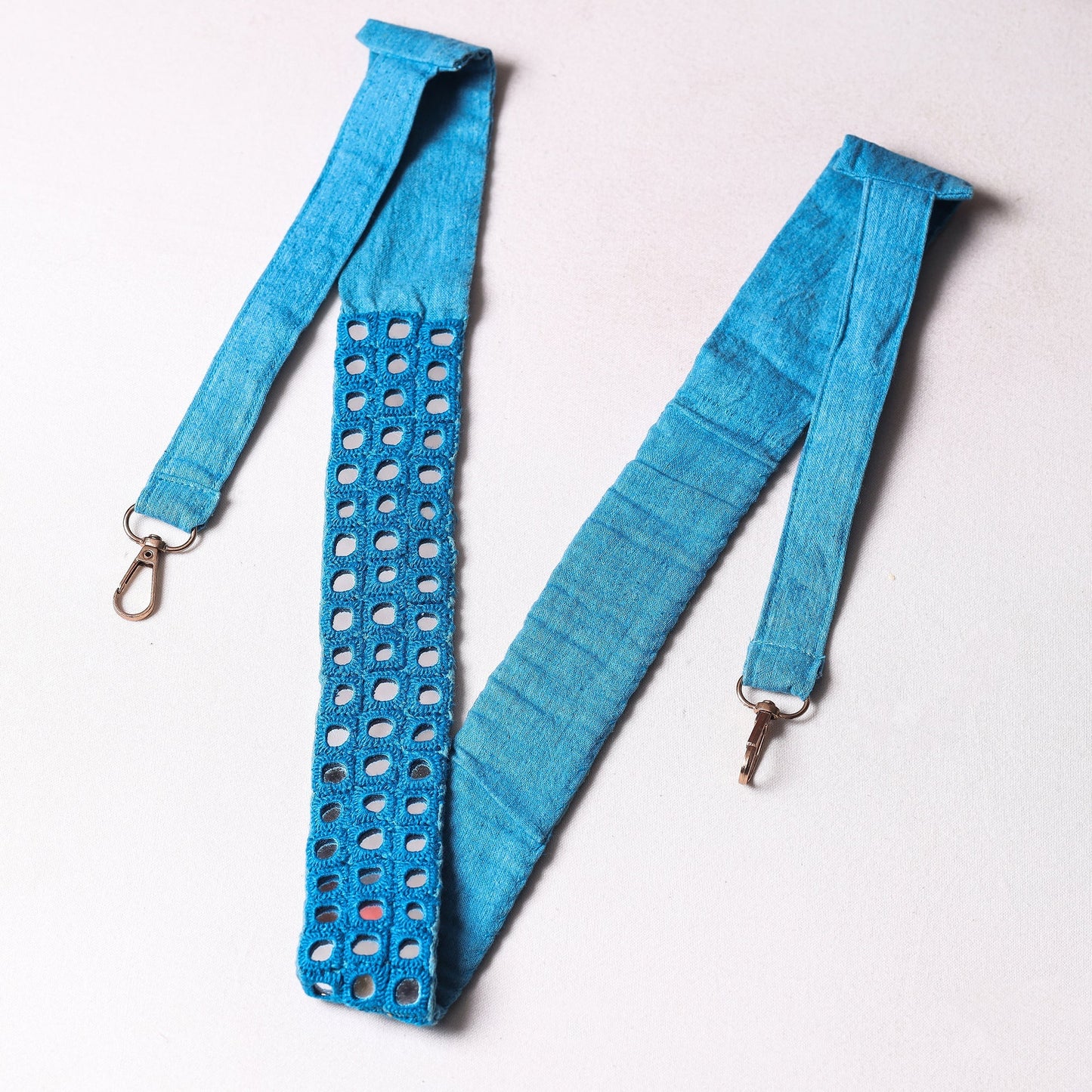 Mirror Work Kutch Embroidery Fabric Camera Belt