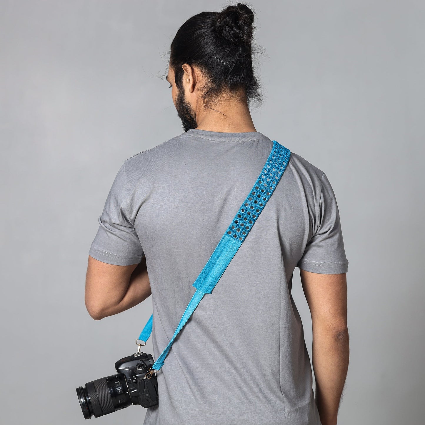 Mirror Work Kutchi Embroidery Fabric Camera Belt