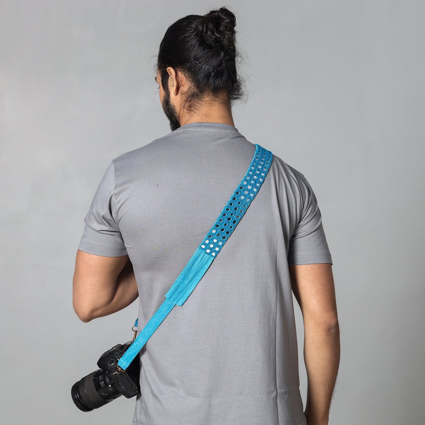 Mirror Work Kutch Embroidery Fabric Camera Belt