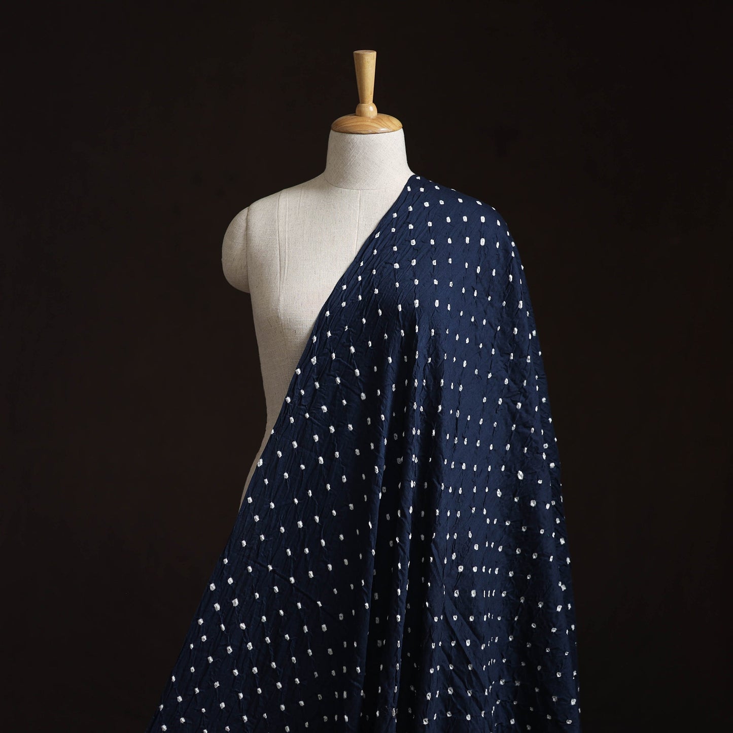 Kutch tie-dye cotton bandhani fabric 06 - handcrafted