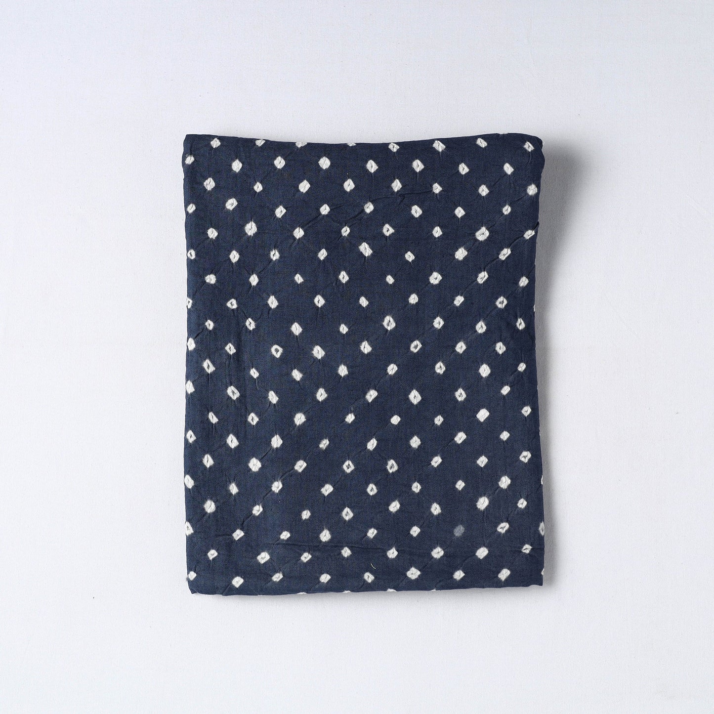 Blue Kutch Tie-Dye Cotton Bandhani Precut Fabric