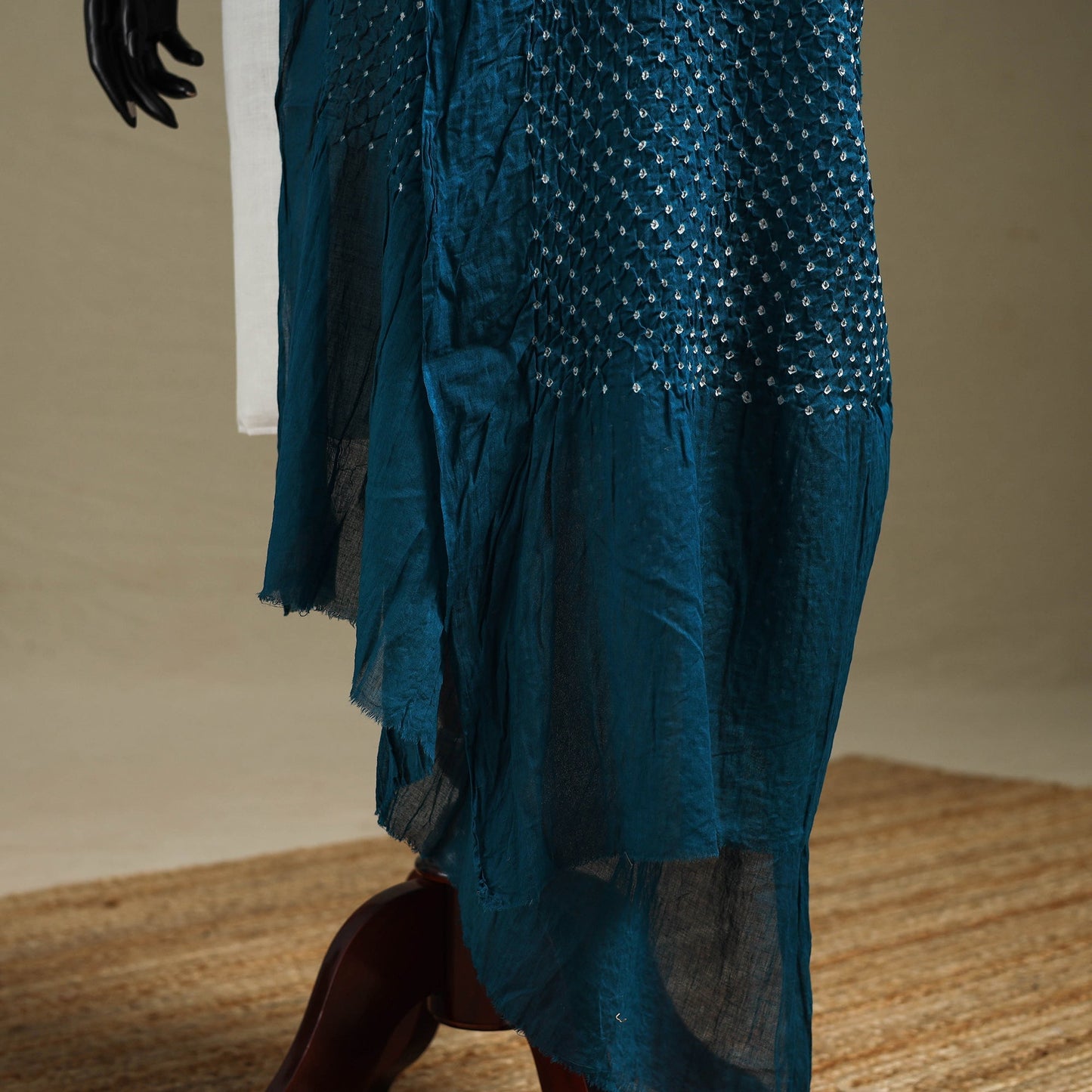Kutch tie-dye cotton heavy bandhani dupatta 16 - handcrafted