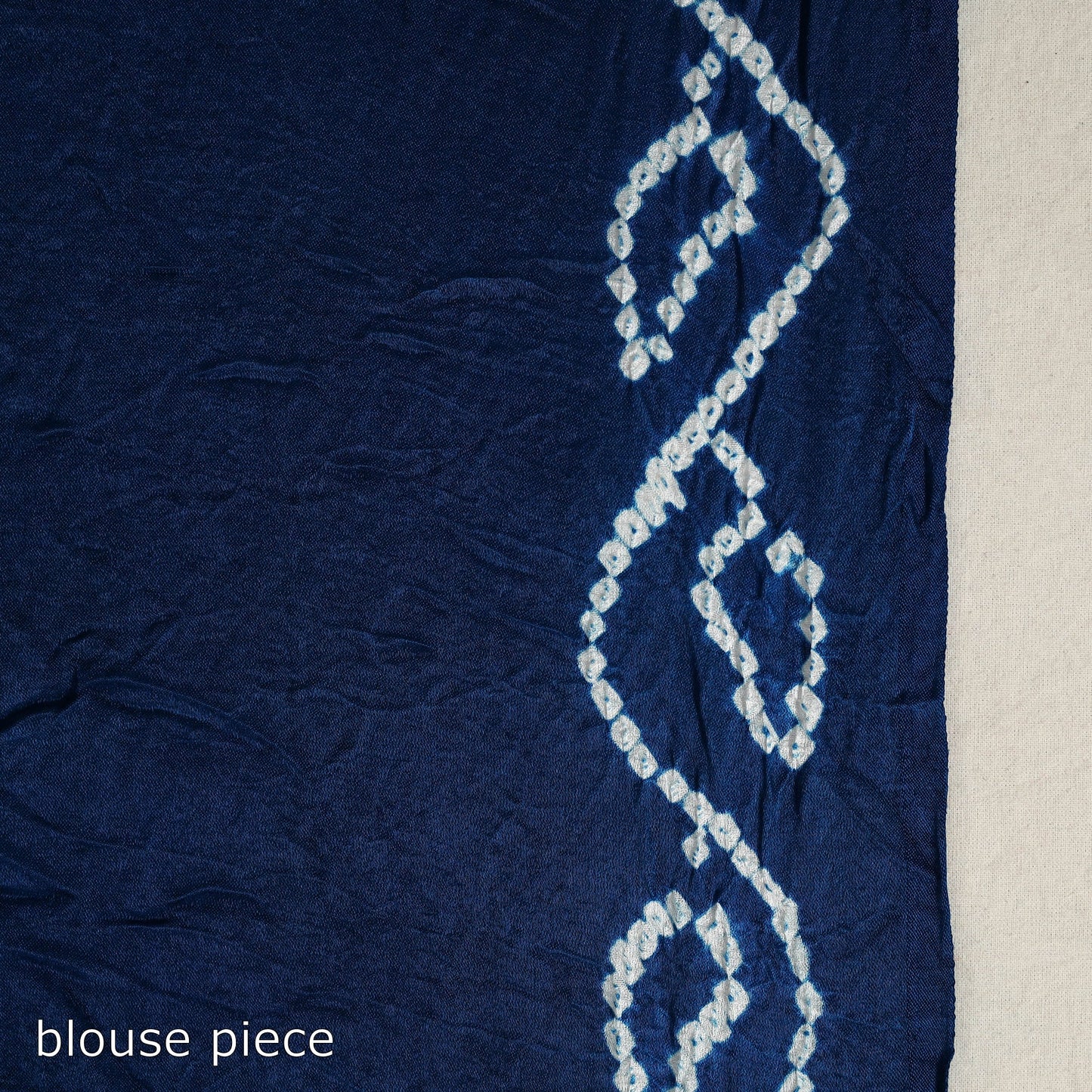 Kutch Tie-Dye Gajji Silk Bandhani Saree with Blouse Piece