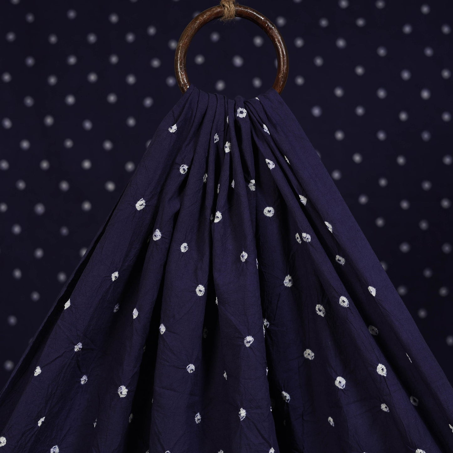 Kutch tie-dye pure mul cotton bandhani fabric 07