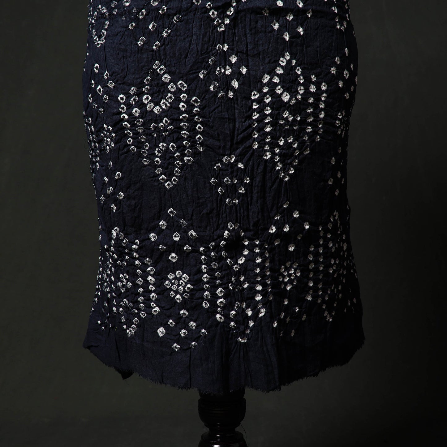 Kutch tie-dye satin cotton bandhani 3pc unstitched dress