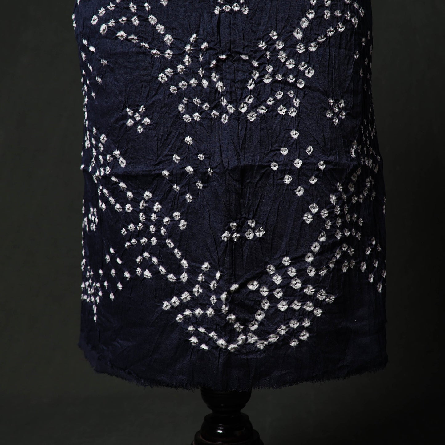 Kutch tie-dye satin cotton bandhani 3pc unstitched dress