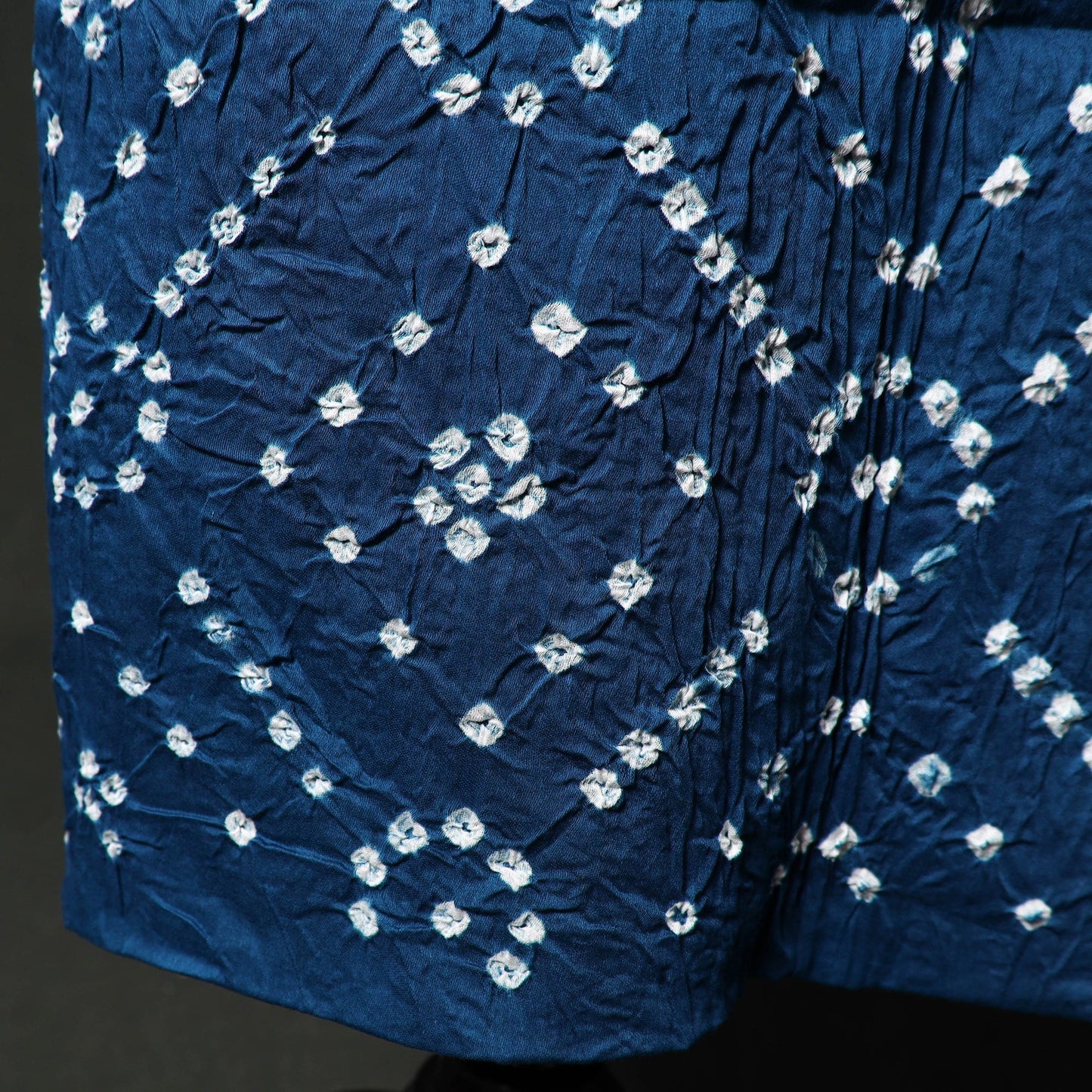 Kutch tie-dye satin cotton bandhani 3pc unstitched dress