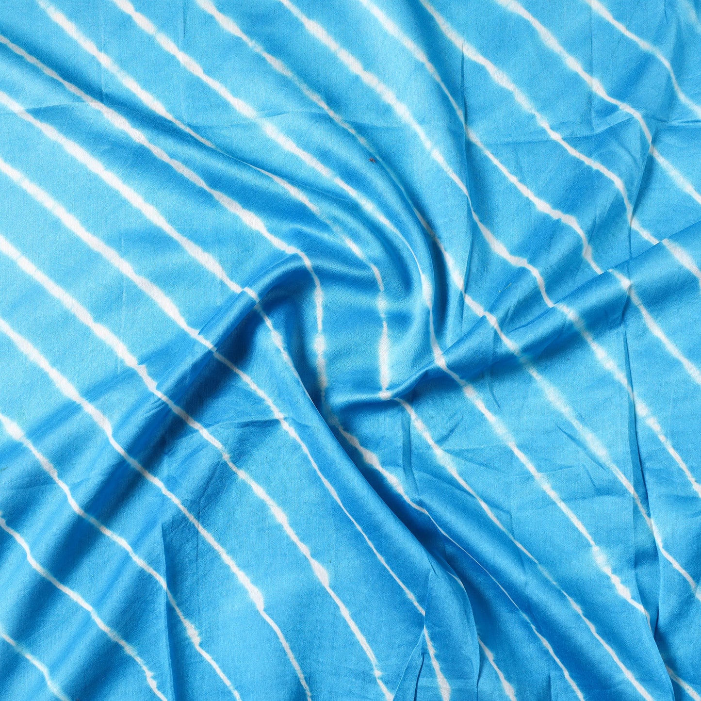 Leheriya Tie-Dye Chanderi Silk Precut Fabric 34
