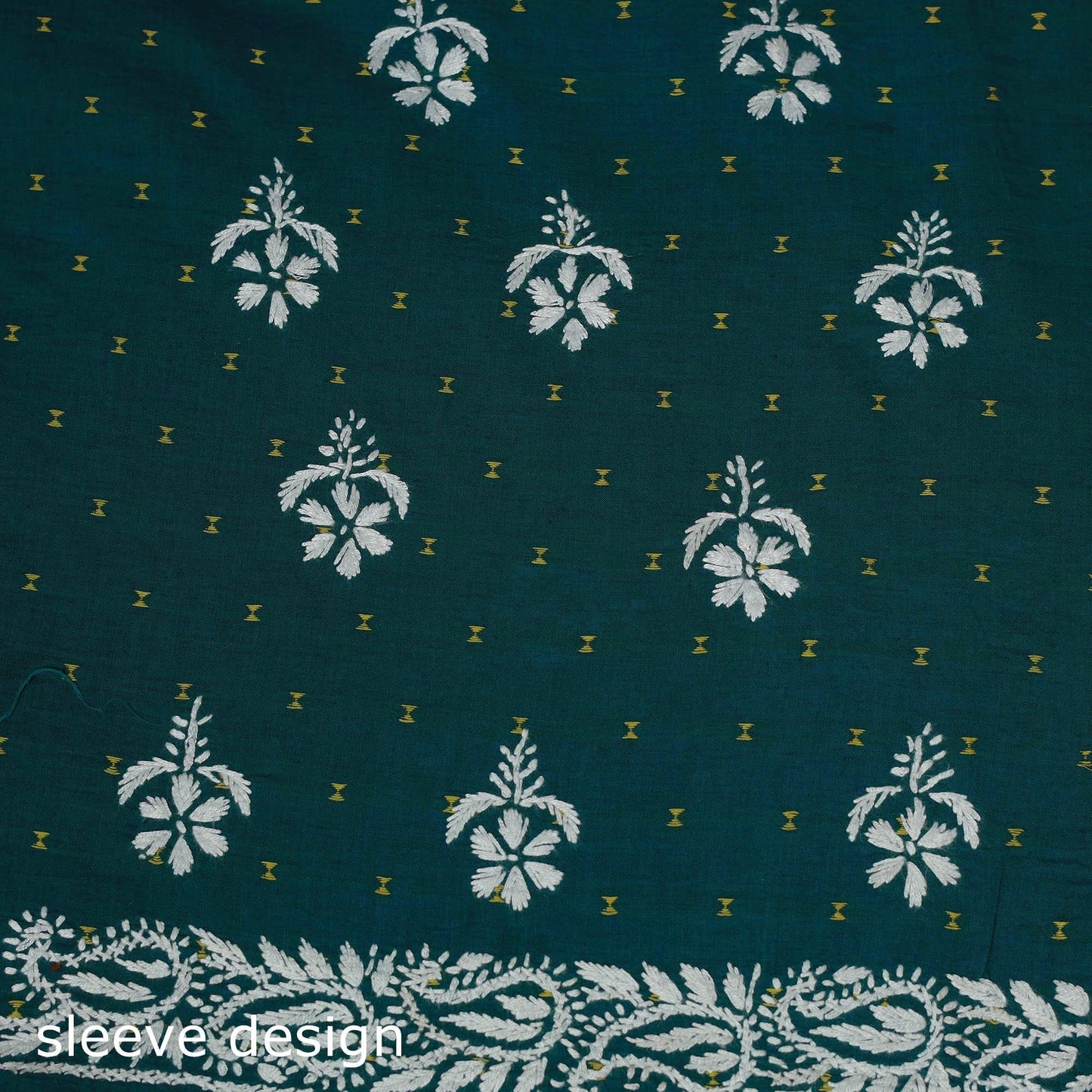 Lucknowi chikankari hand work jacquard unstitched kurta