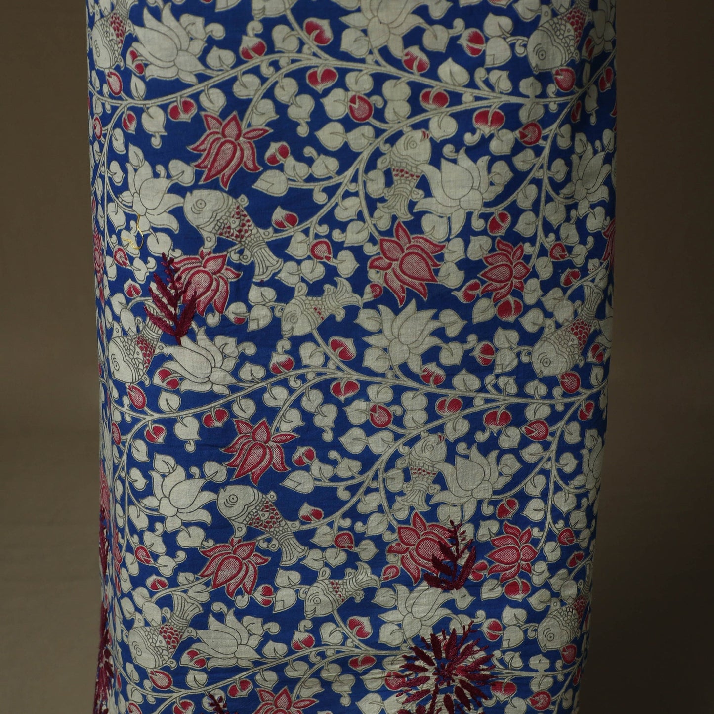 Lucknowi chikankari hand work kalamkari unstitched kurta