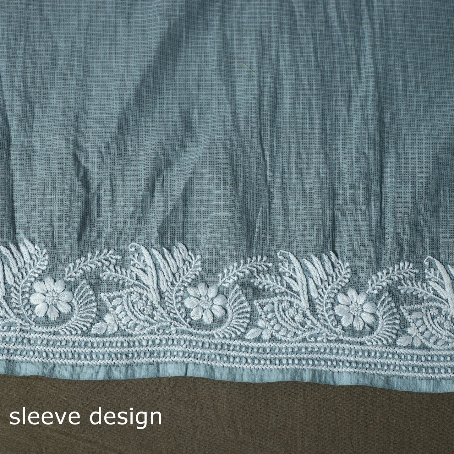 Lucknowi hand embroidered kota doria cotton chikankari 2pc