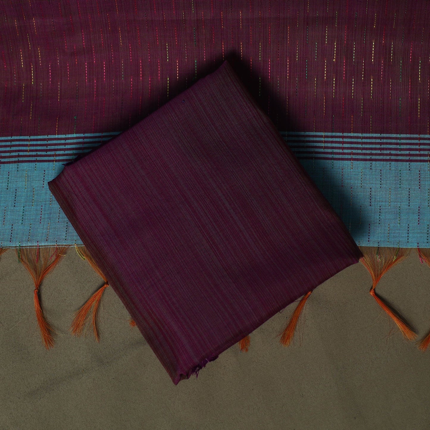 Mangalagiri silk cotton 3pc unstitched dress material